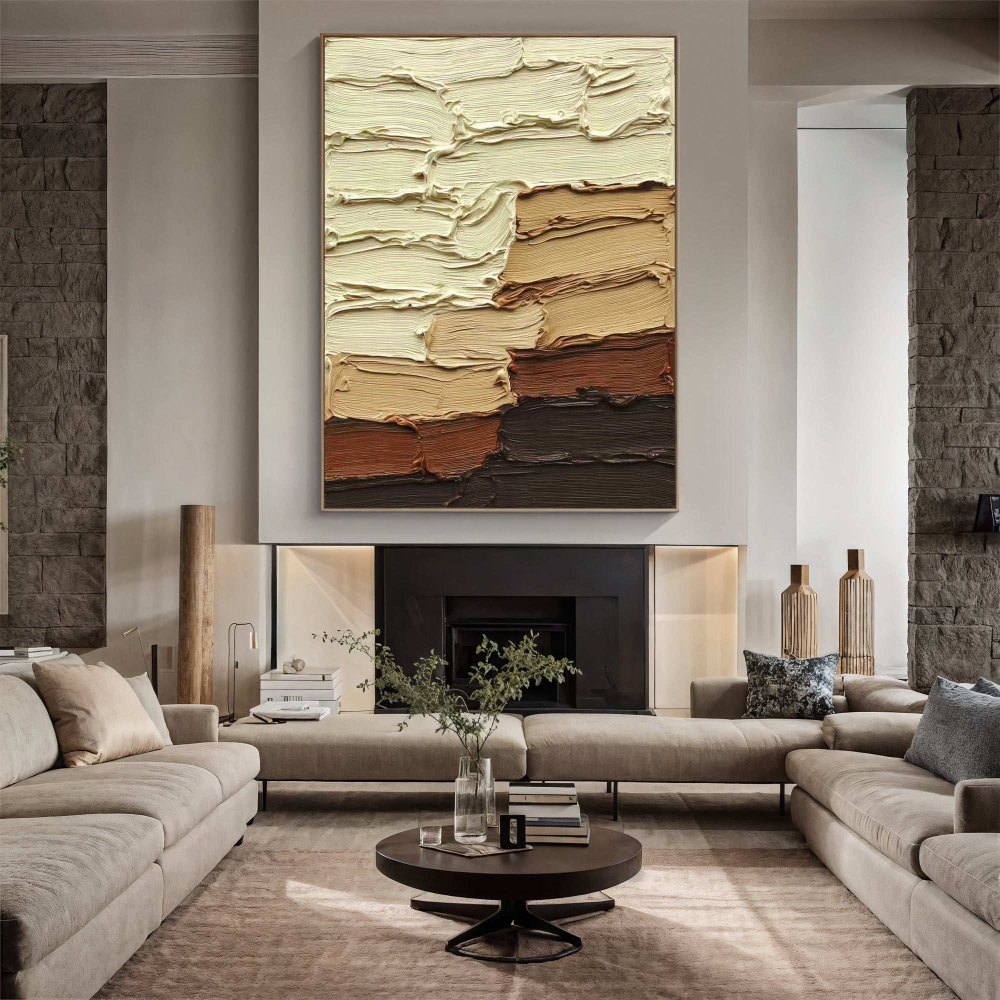 Textured Impasto Warmth | Earthy Hues