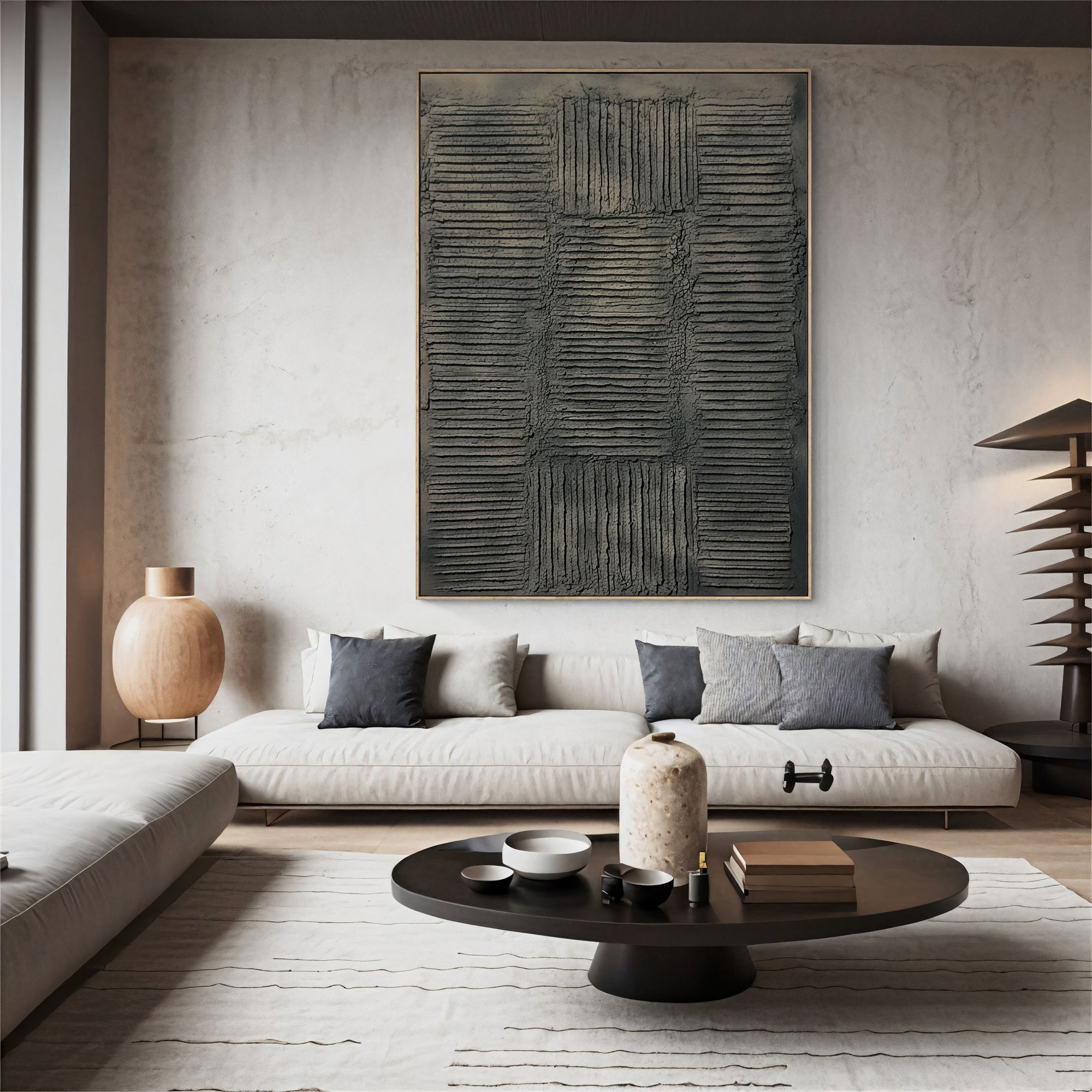 Textured Charcoal Depth | Gray Layers