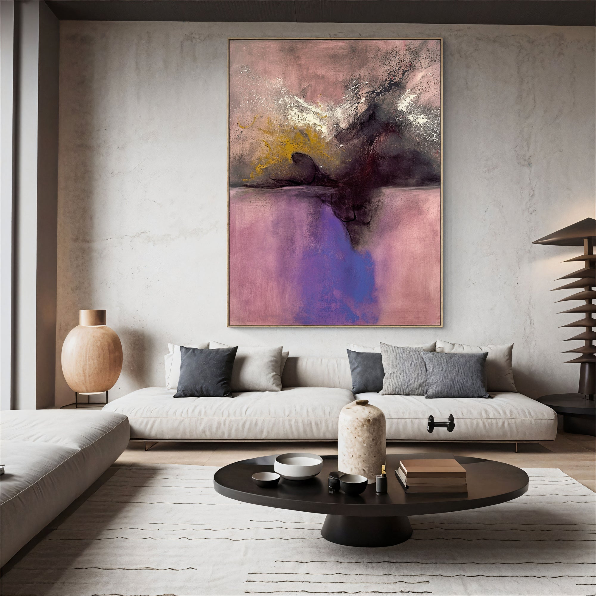 Textured Rose Opulence | Pink Purple