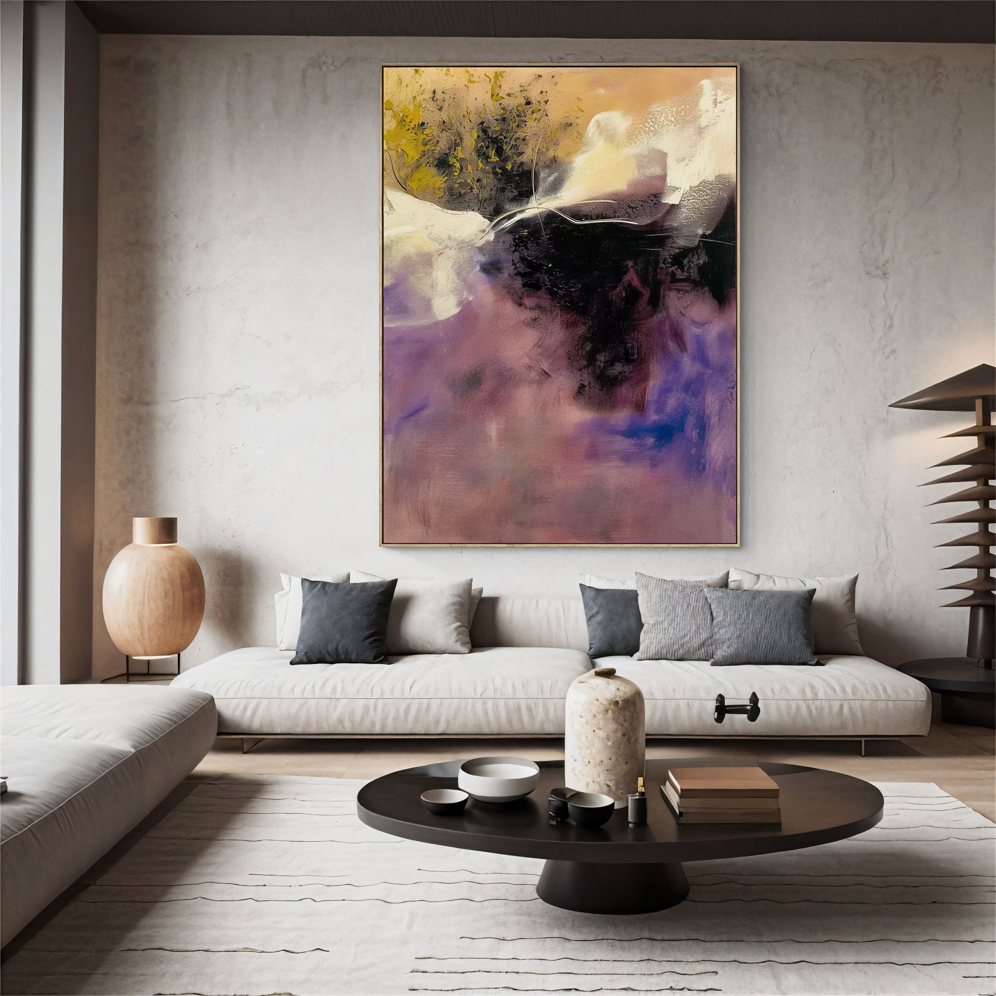 Textured Violet Dynamism | Plum Hues