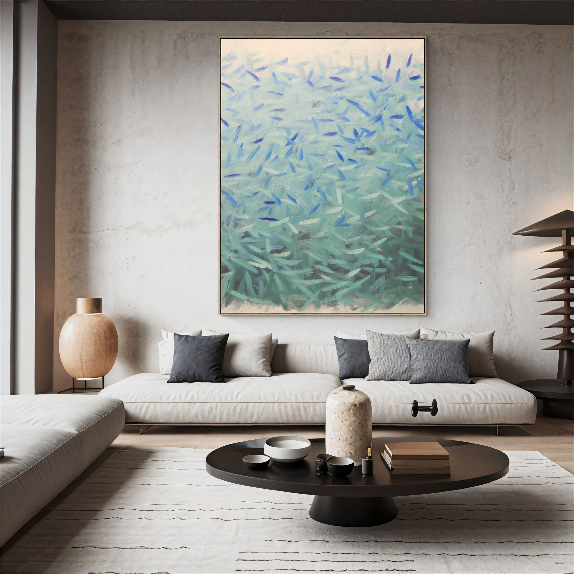 Textured Aquamarine Opulence | Blue Teal