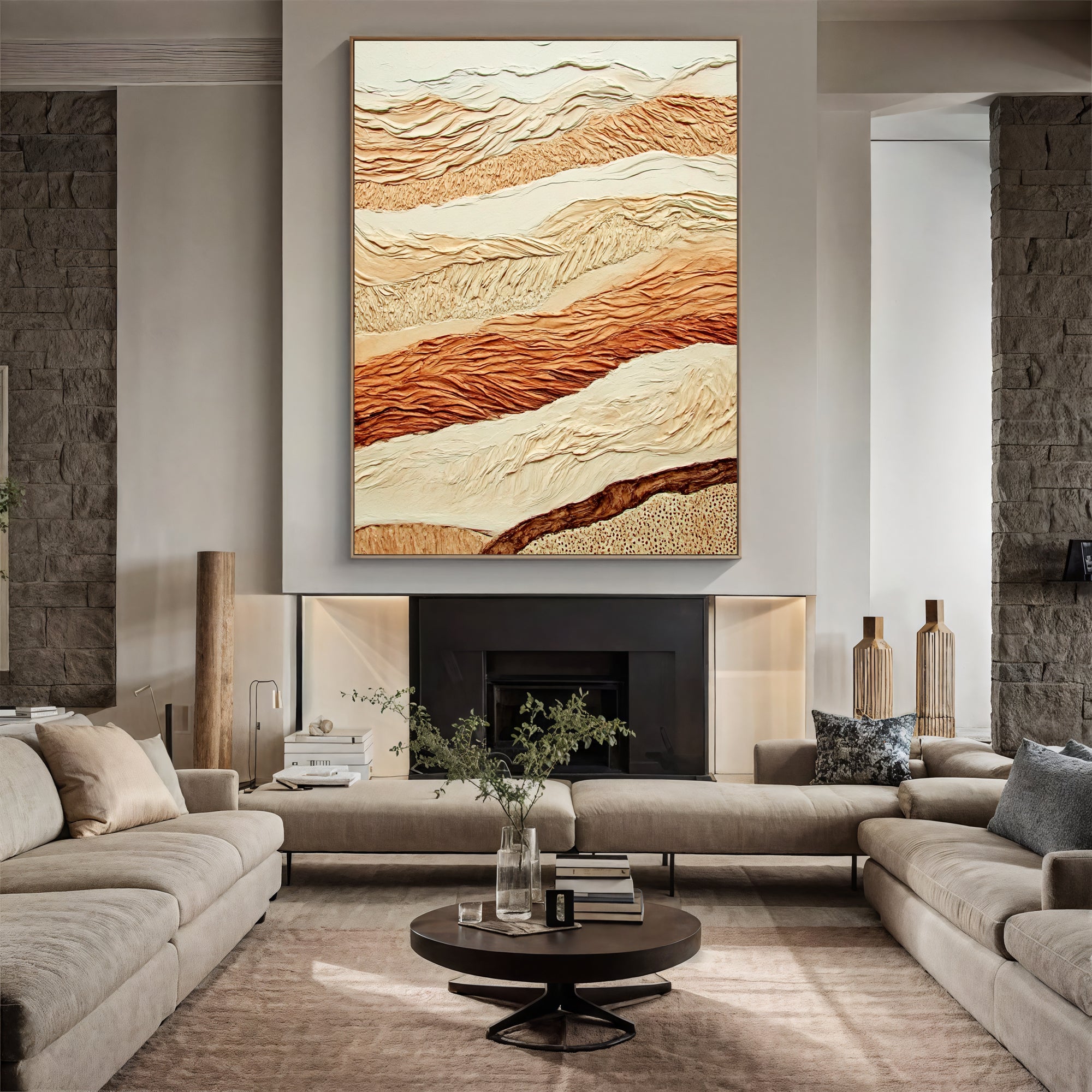 Textured Layered Terrain | Earthy Gradients