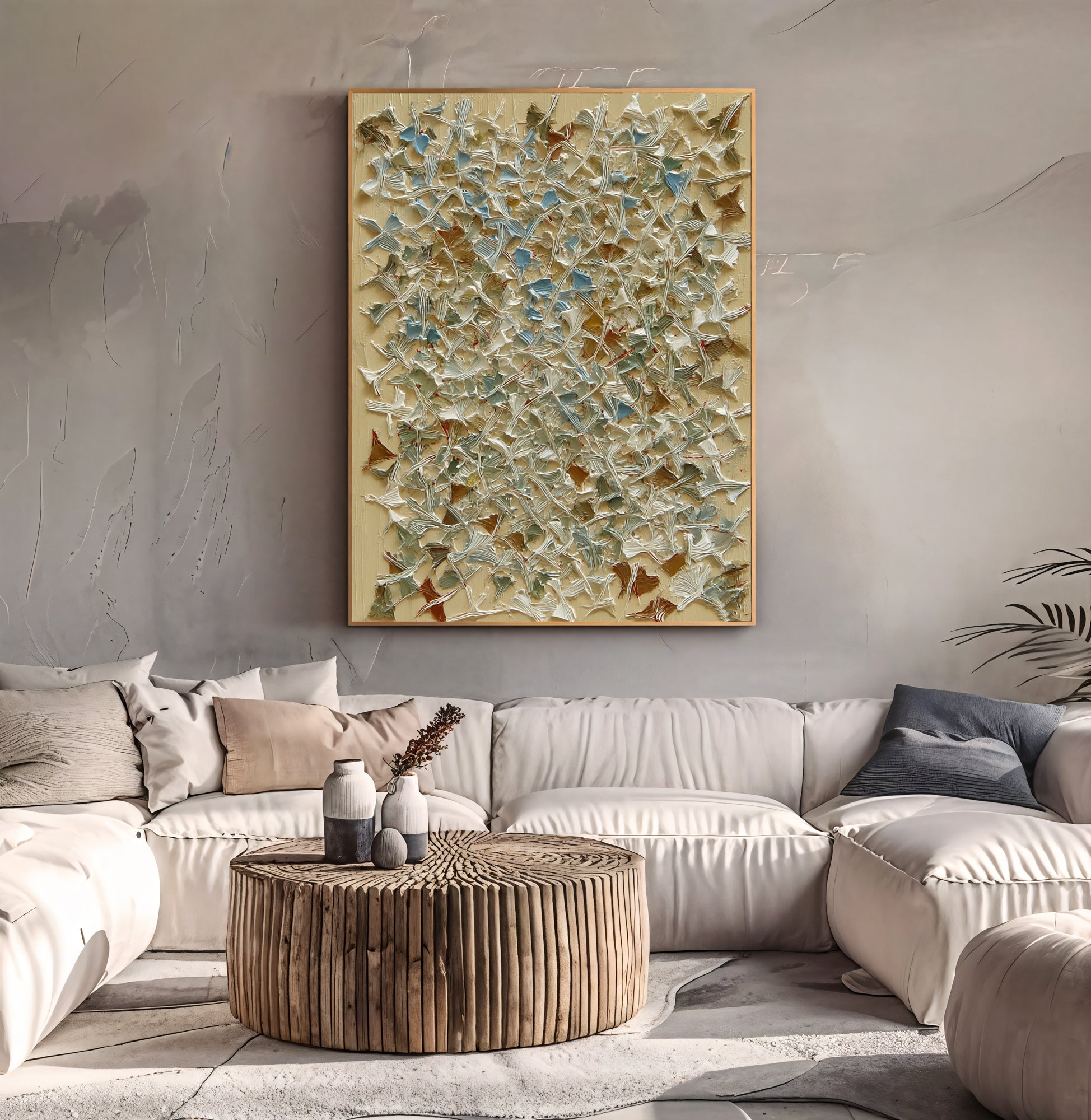 Textured Ginkgo Opulence | Mellow Hues