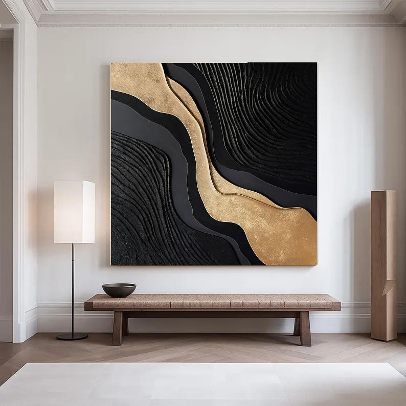 Layered Gilded Currents | Obsidian Flow