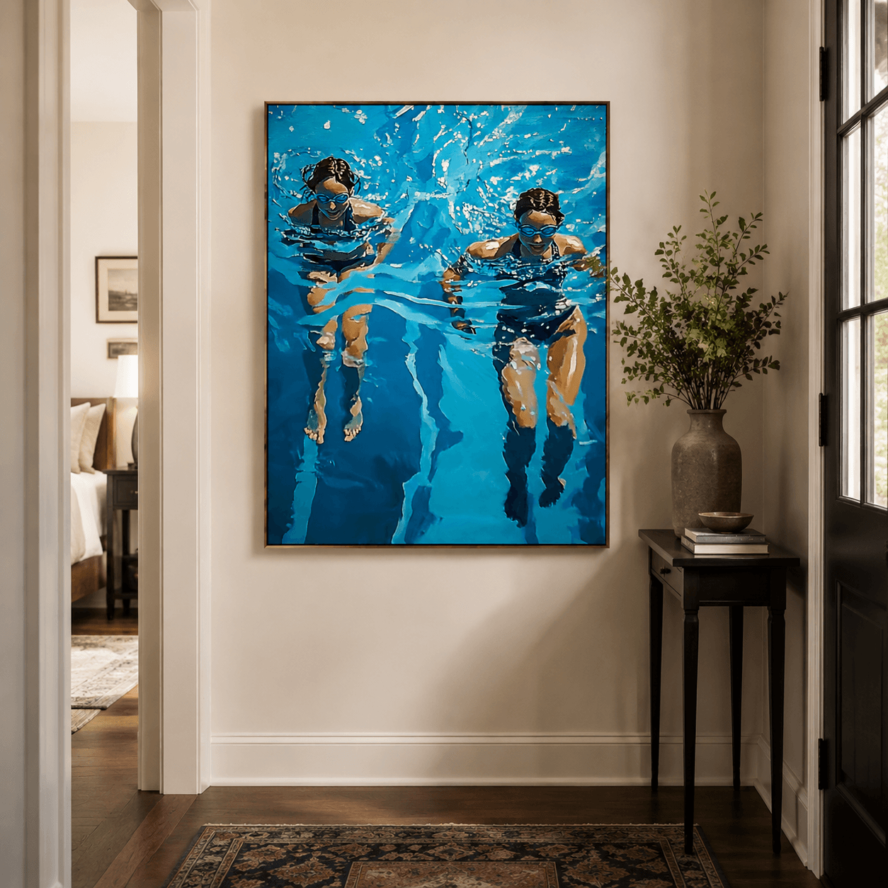 Impressionist Art | Twin Pool Swimmers