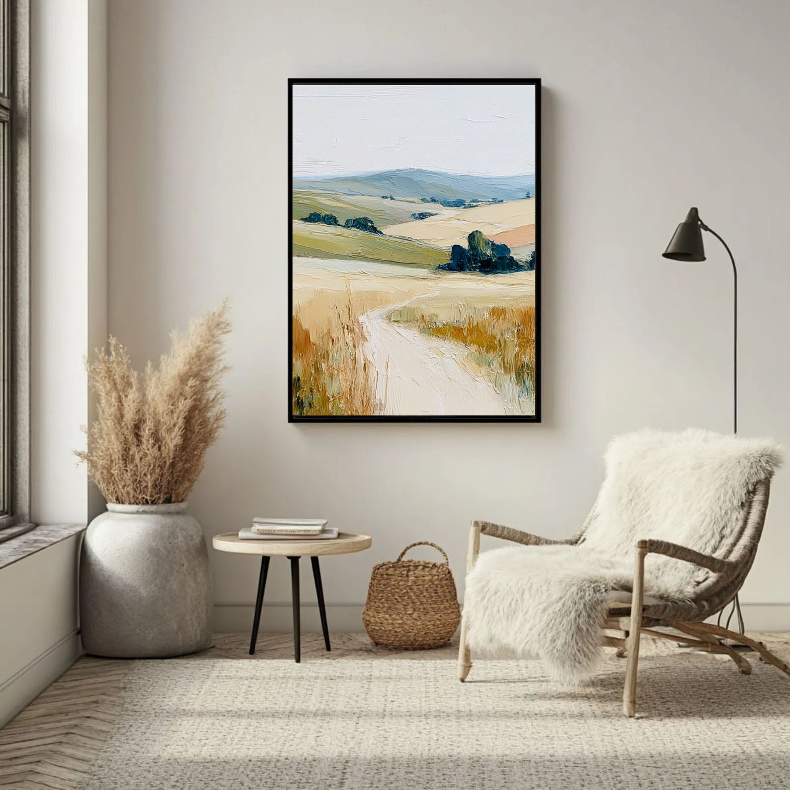 Textured Rolling Hills | Golden Wheat