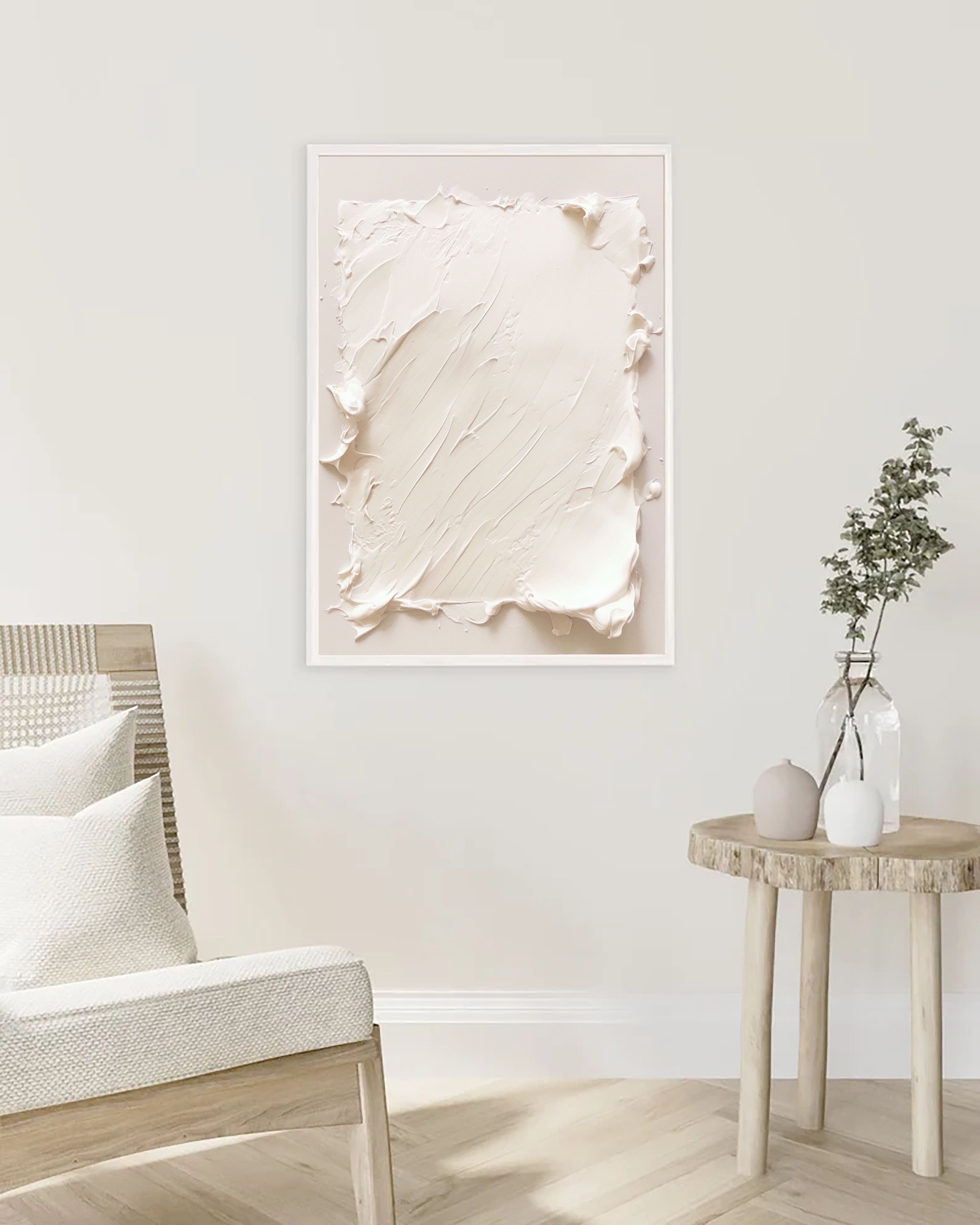 Textured Minimalist Elegance | Cream Hue