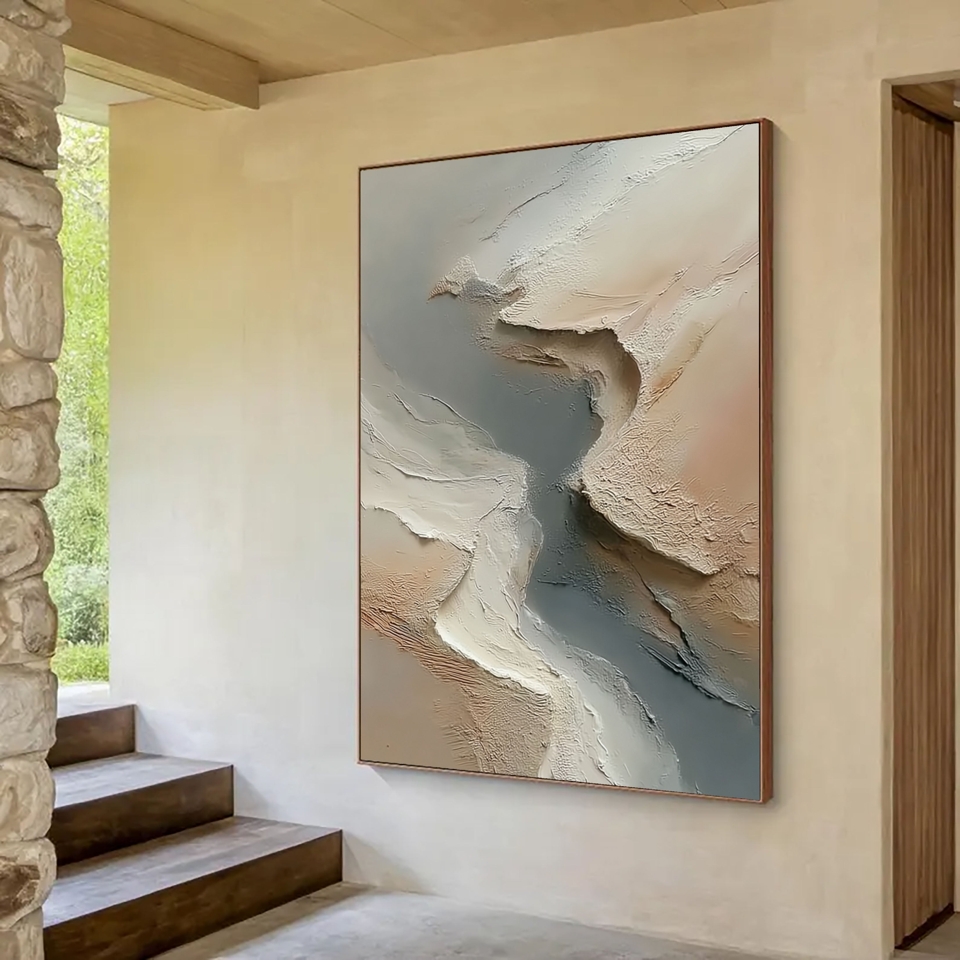 Sculptural Earth Tones | Abstract Flow