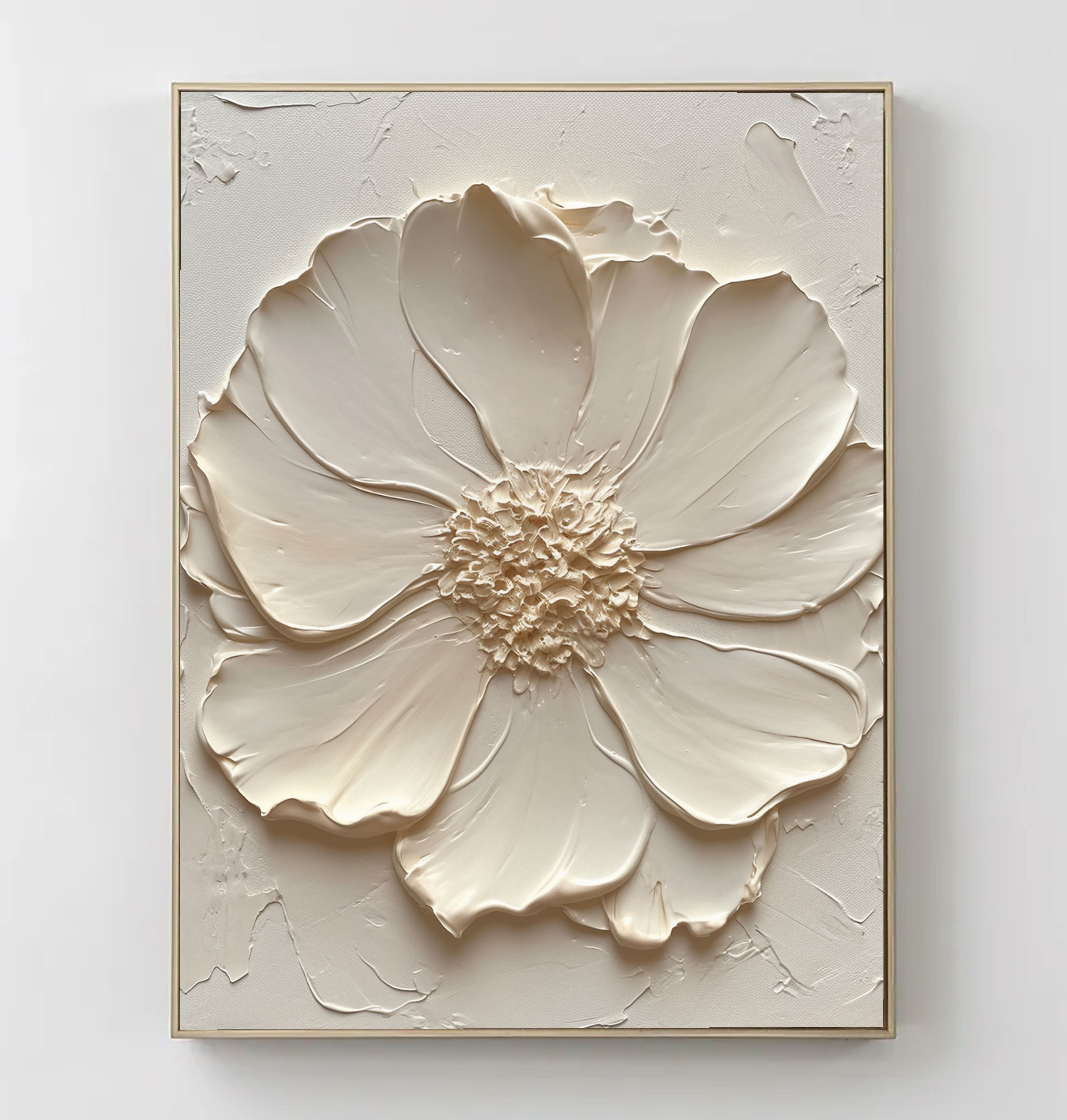 Textured Floral Luxe | Cream Blossom