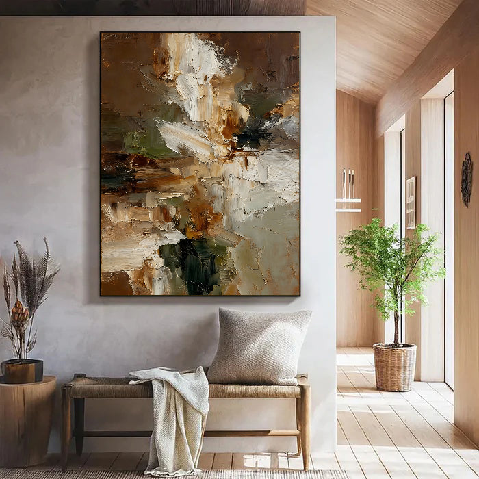 Textured Floral Warmth | Ivory Blossom