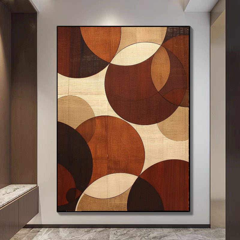 Abstract Geometric Warmth | Brown Circles