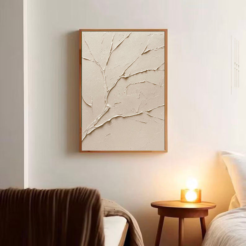 Textured Branch Minimalism | Beige Grace