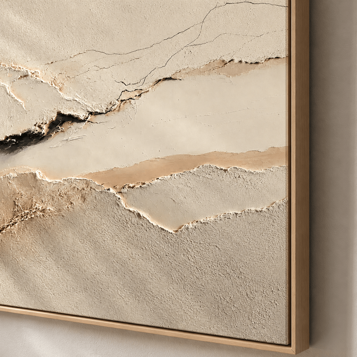 Textured Wabi Cliffscape | Neutral Tundra