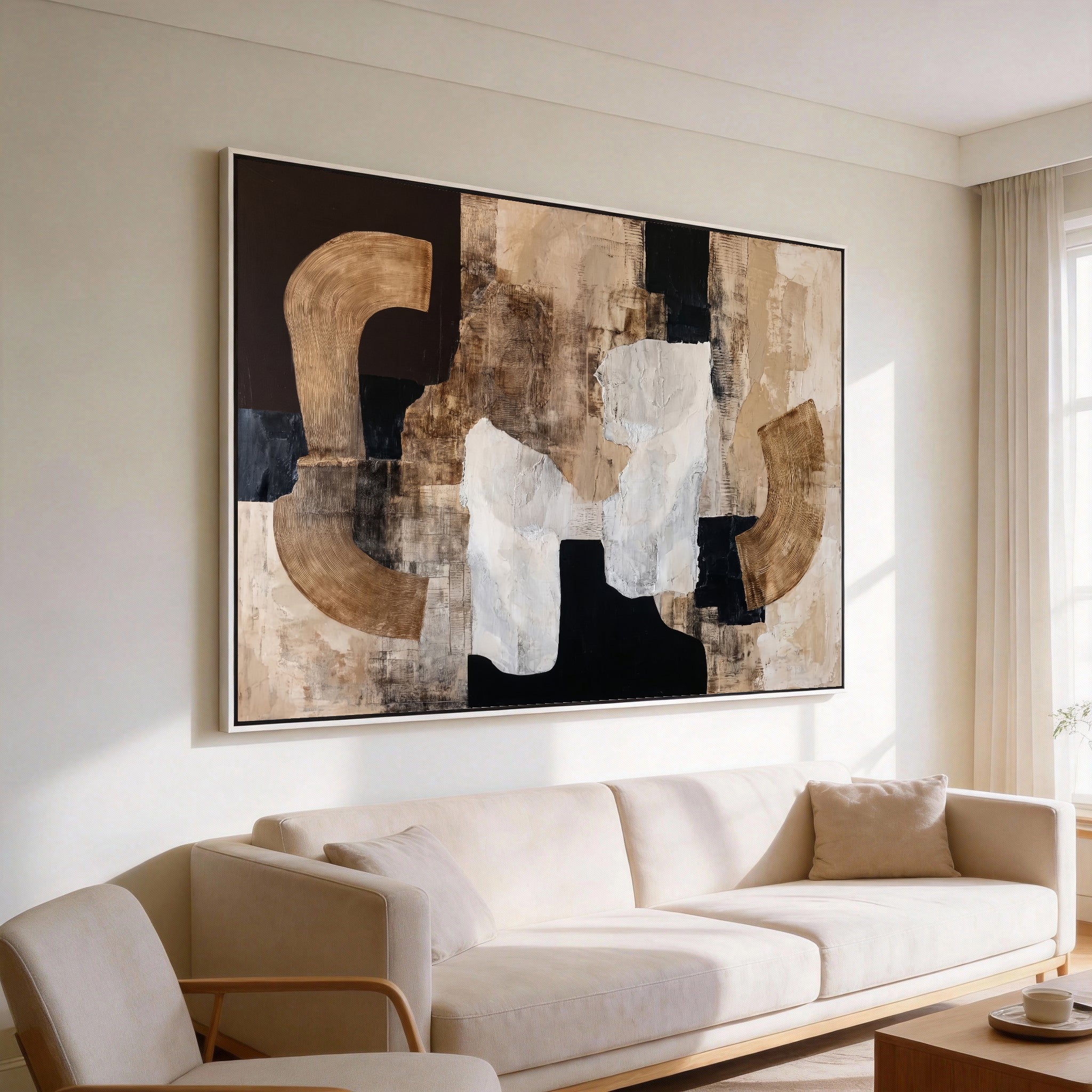 Neutral Tone Sculptures | Textured Art