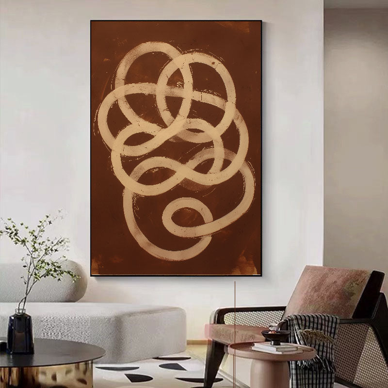 Abstract Knot Opulence | Beige Loop