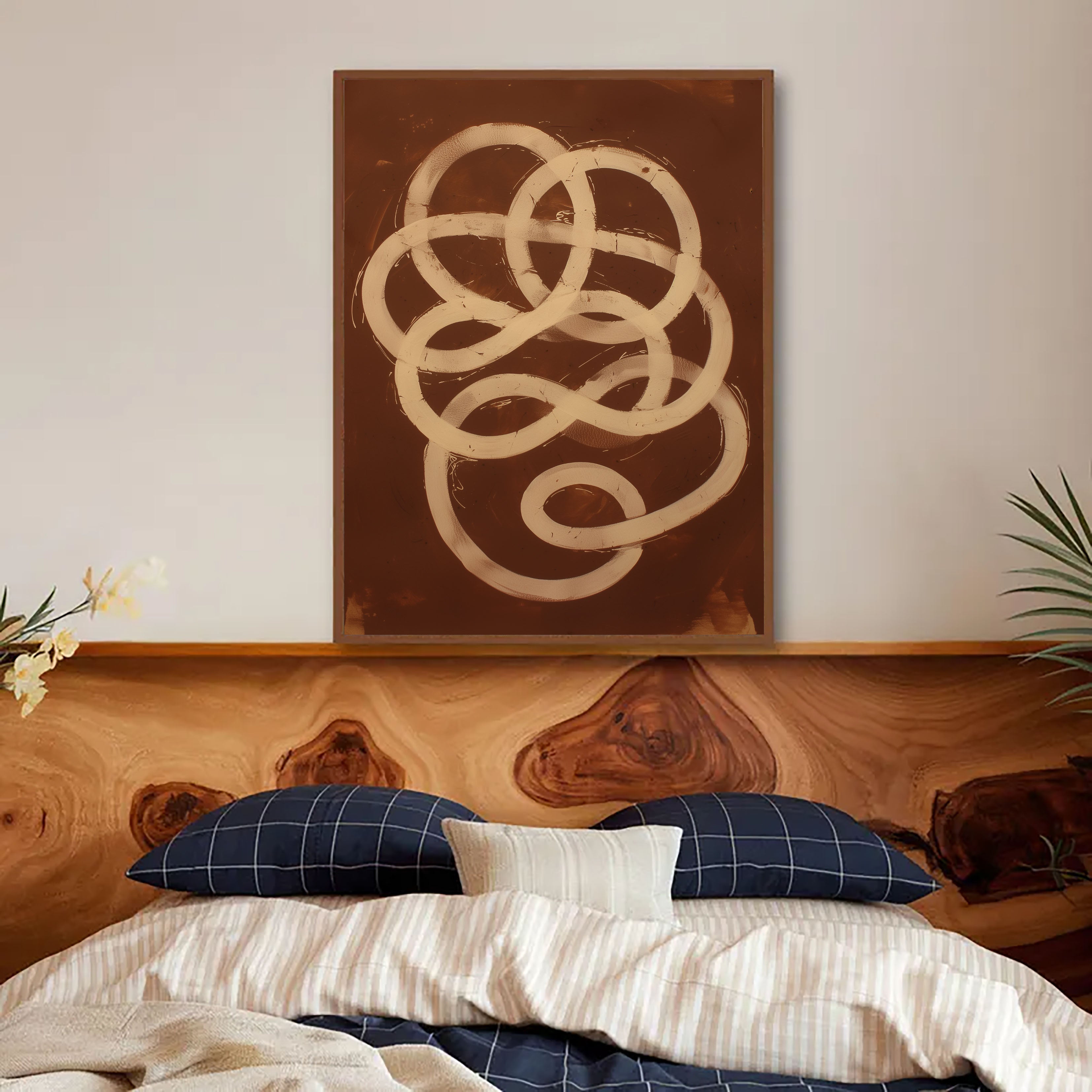 Abstract Knot Opulence | Beige Loop