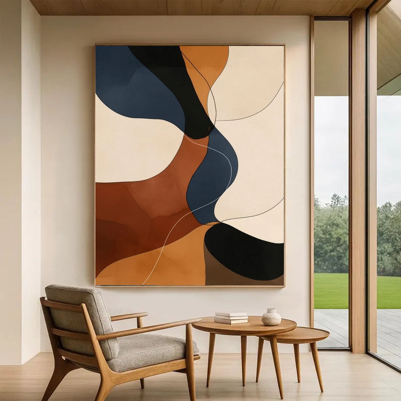 Textured Curved Opulence | Caramel Tones