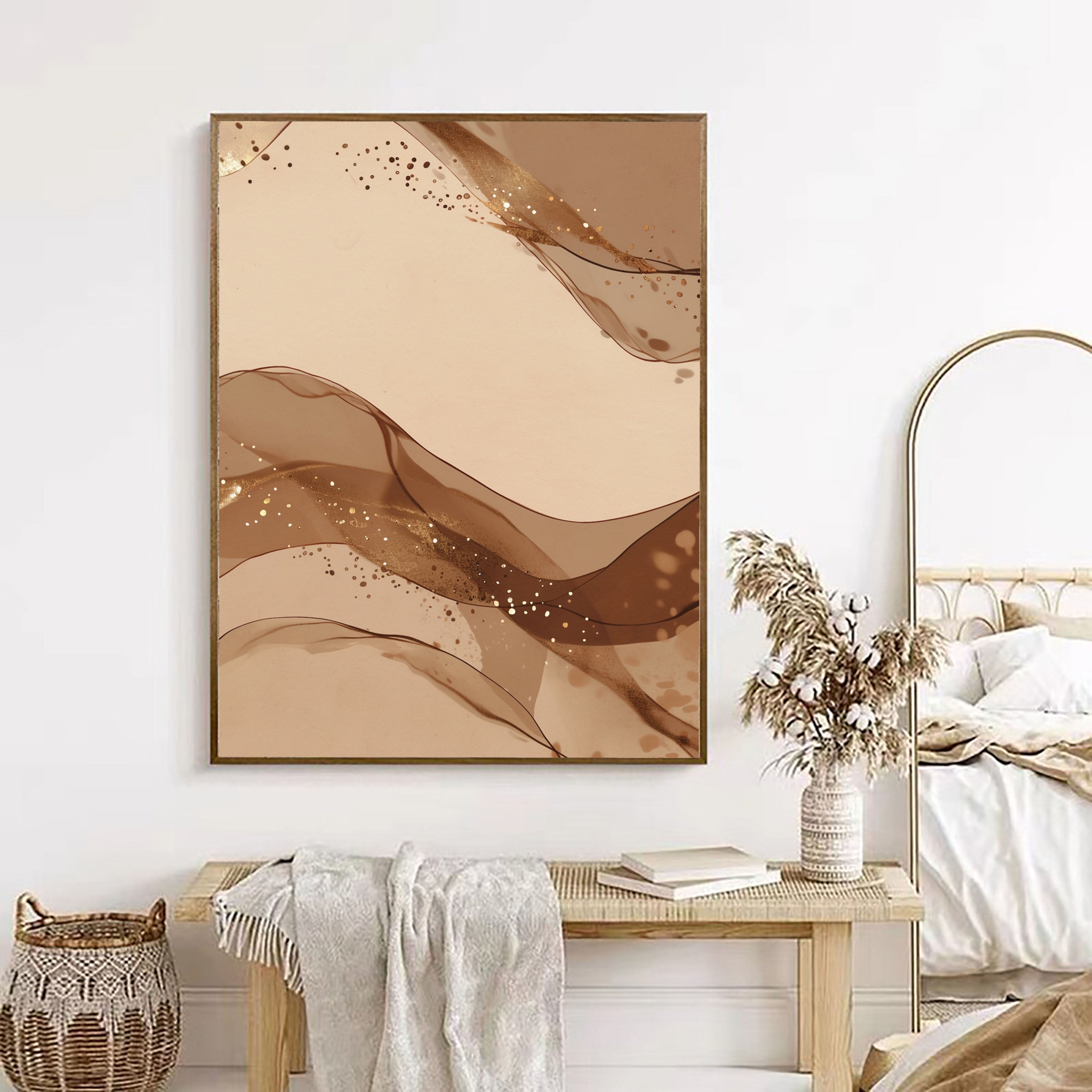 Fluid Bronze Opulence | Golden Flow