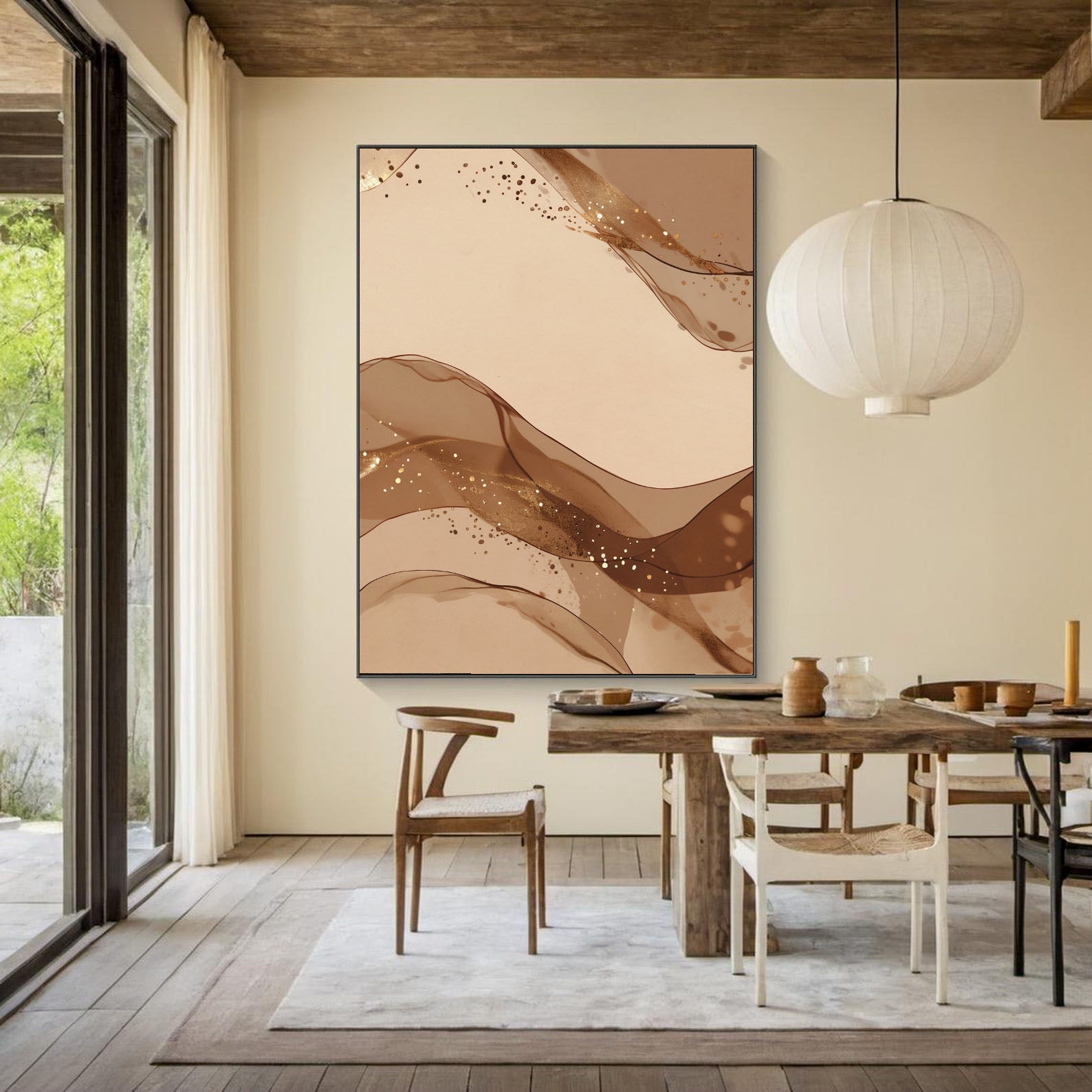 Fluid Bronze Opulence | Golden Flow