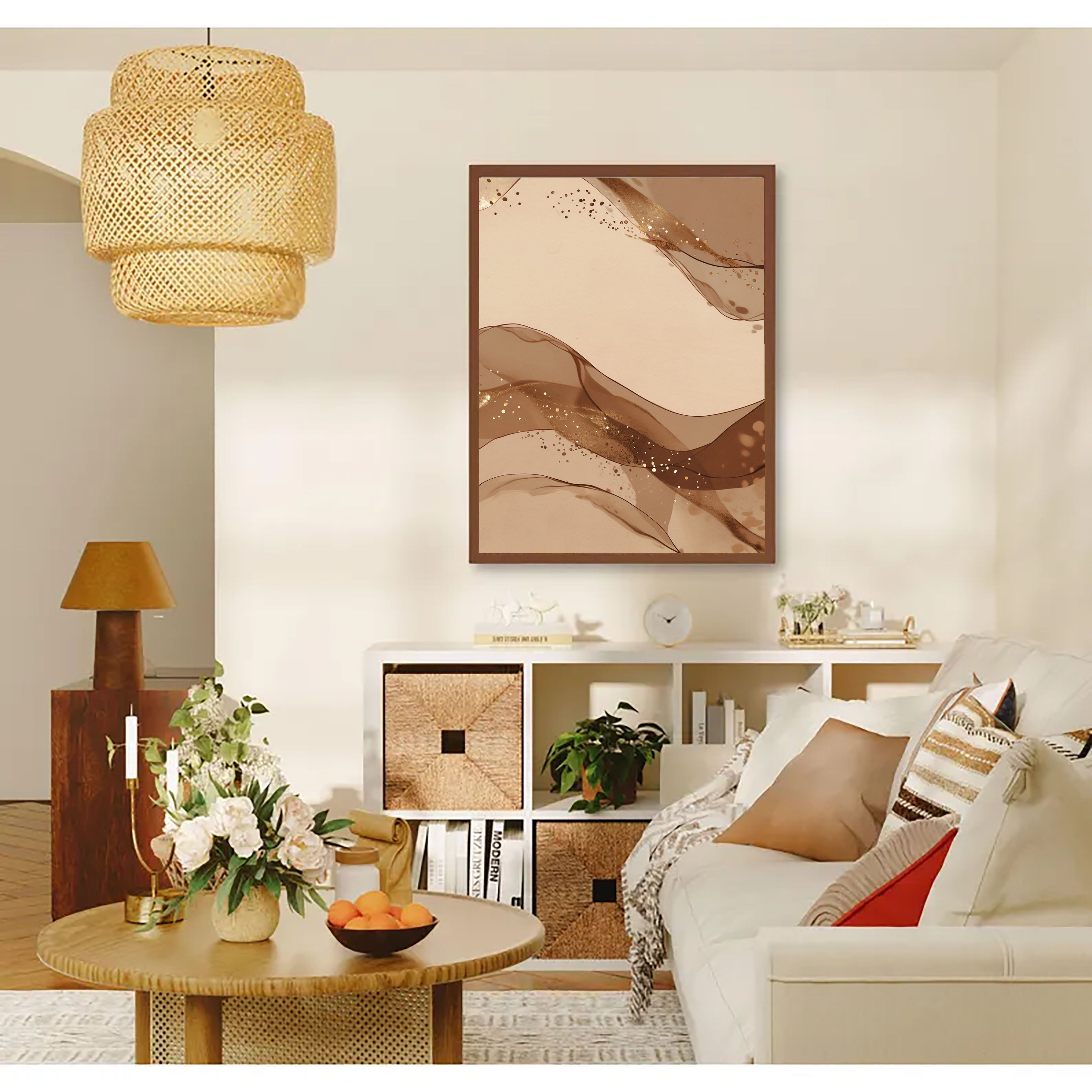 Fluid Bronze Opulence | Golden Flow