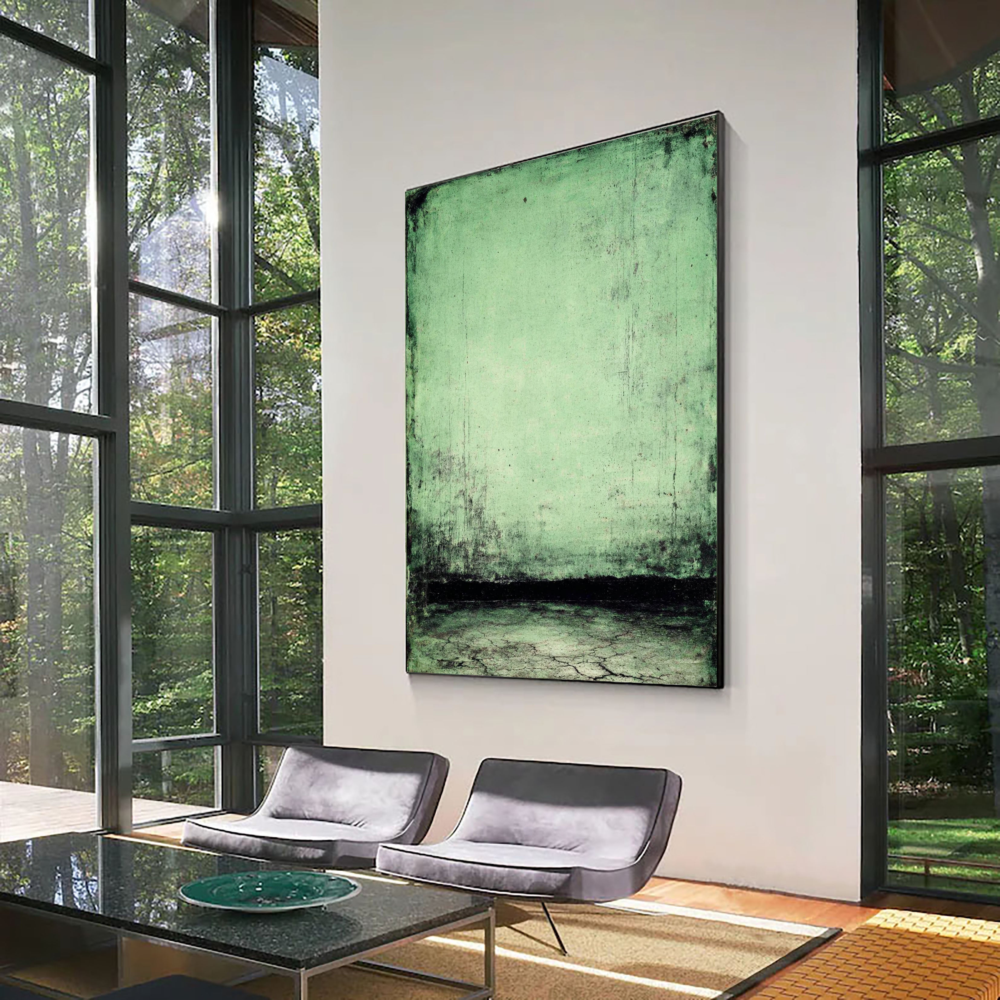 Textured Vintage Sage | Muted Black