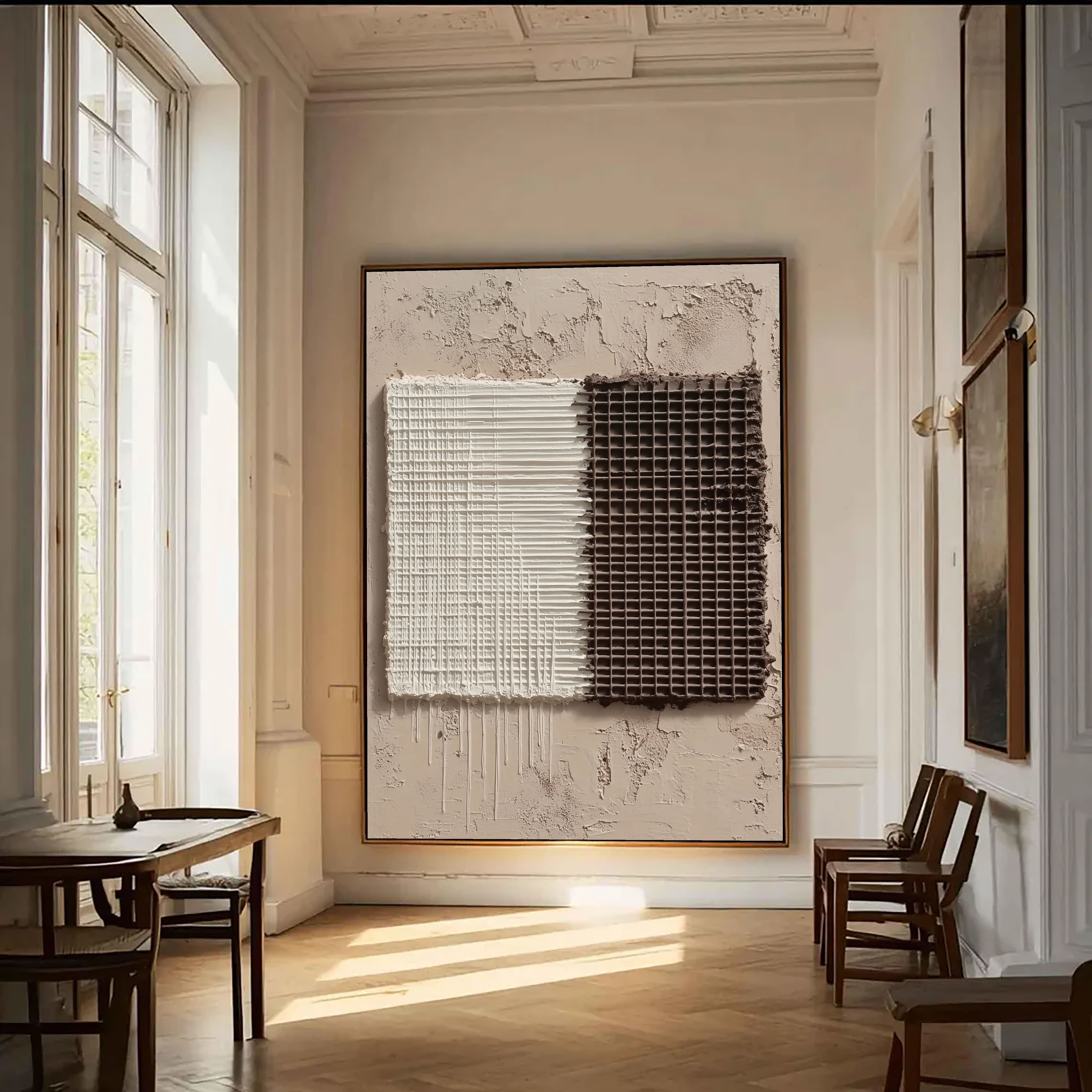 Textured Grid Opulence | Dual Tones