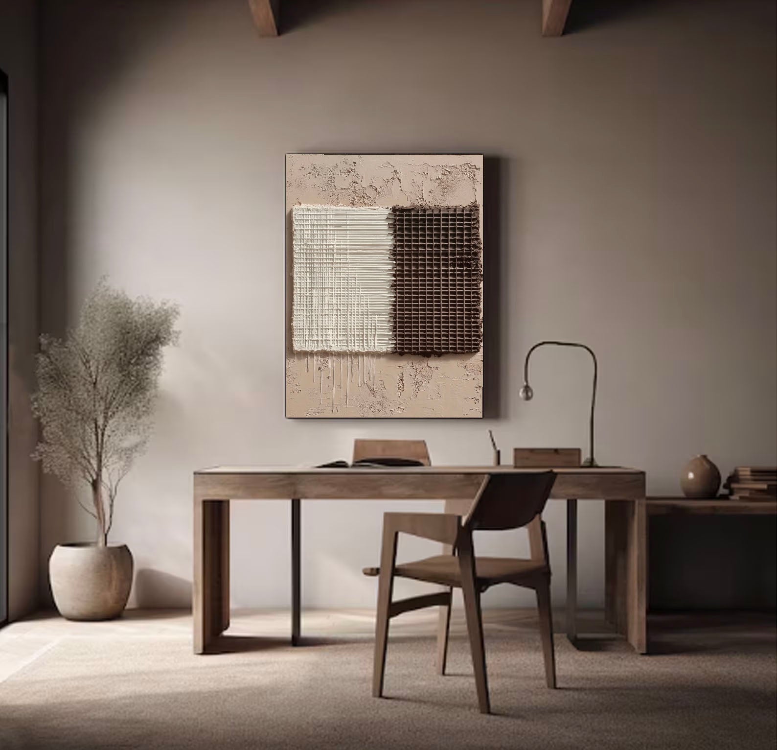 Textured Grid Opulence | Dual Tones