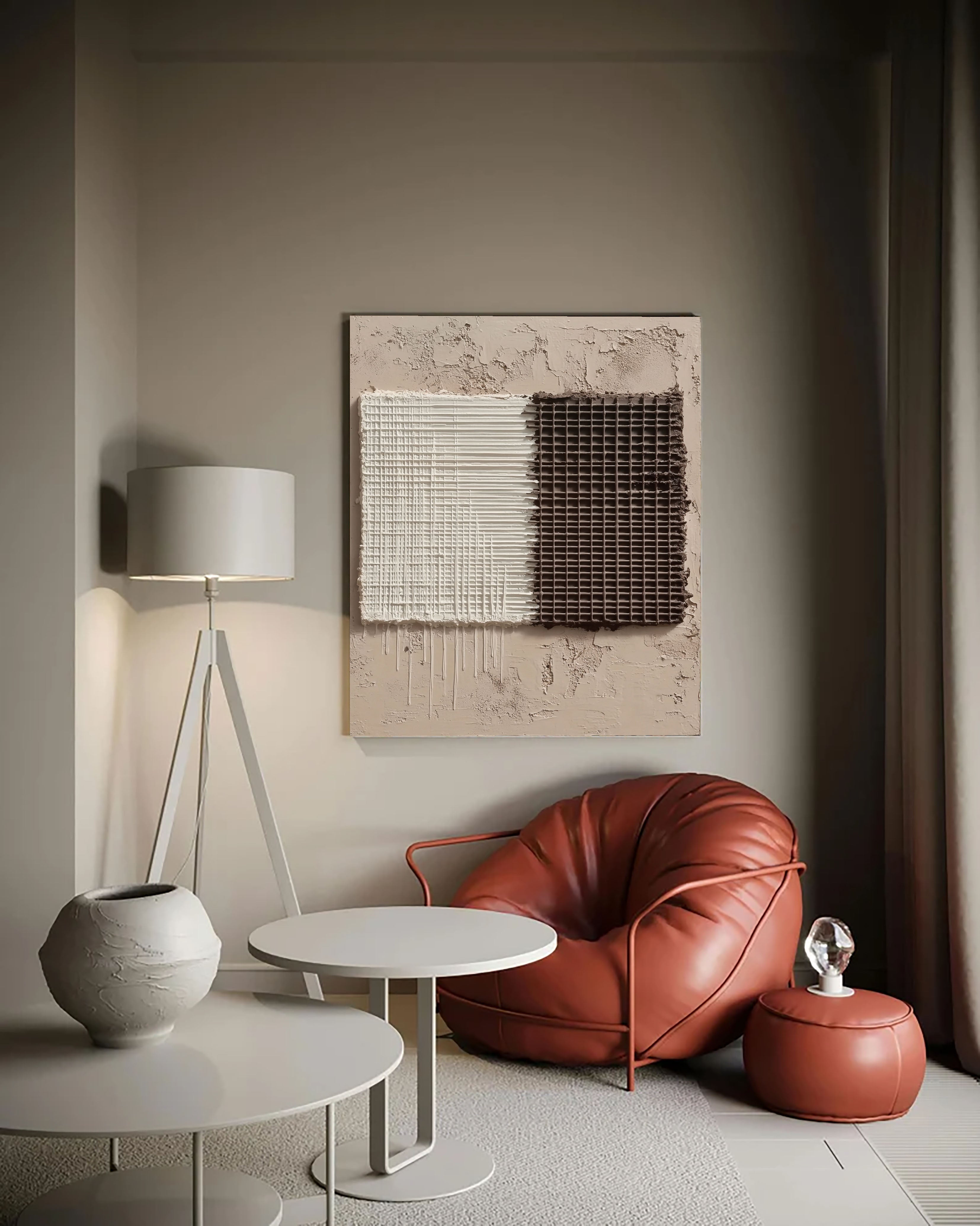 Textured Grid Opulence | Dual Tones