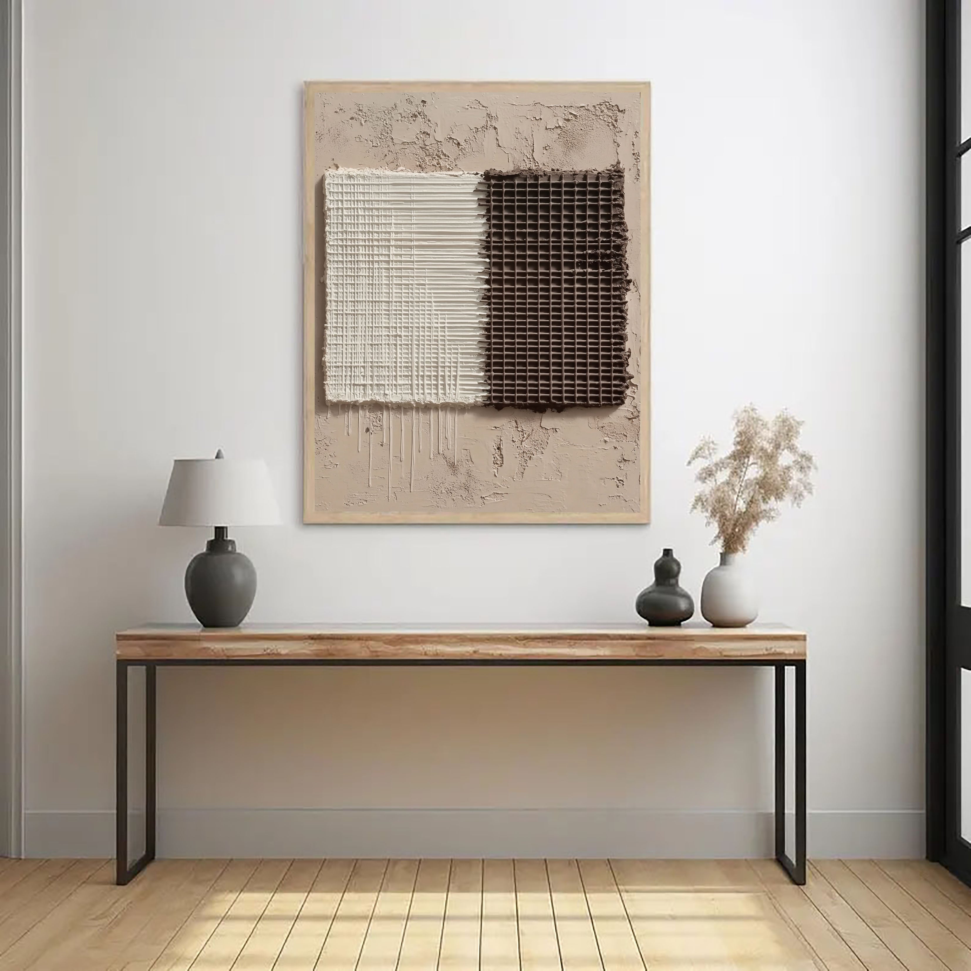 Textured Grid Opulence | Dual Tones