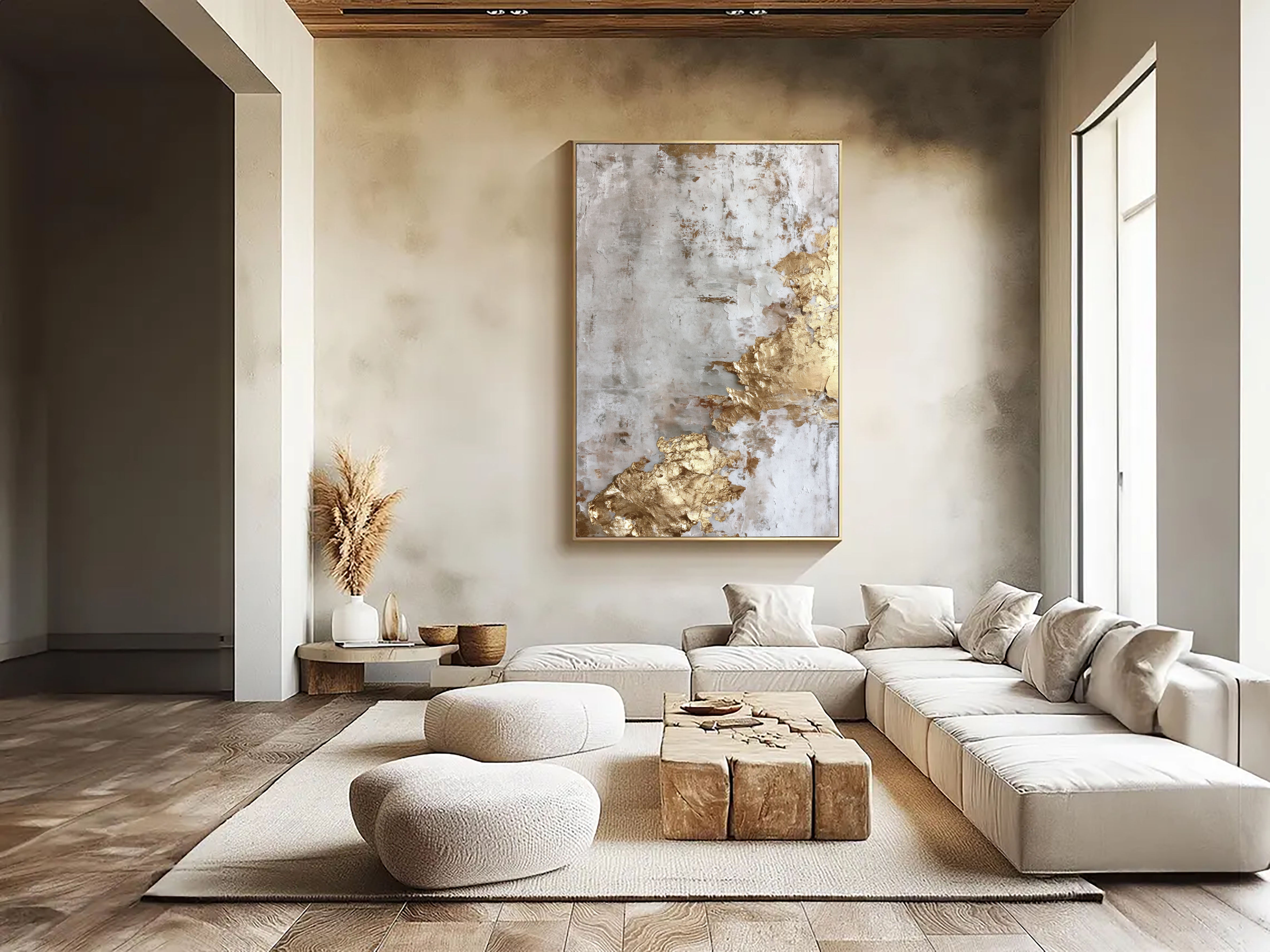 Textured Gilded Opulence | Neutral Gleam