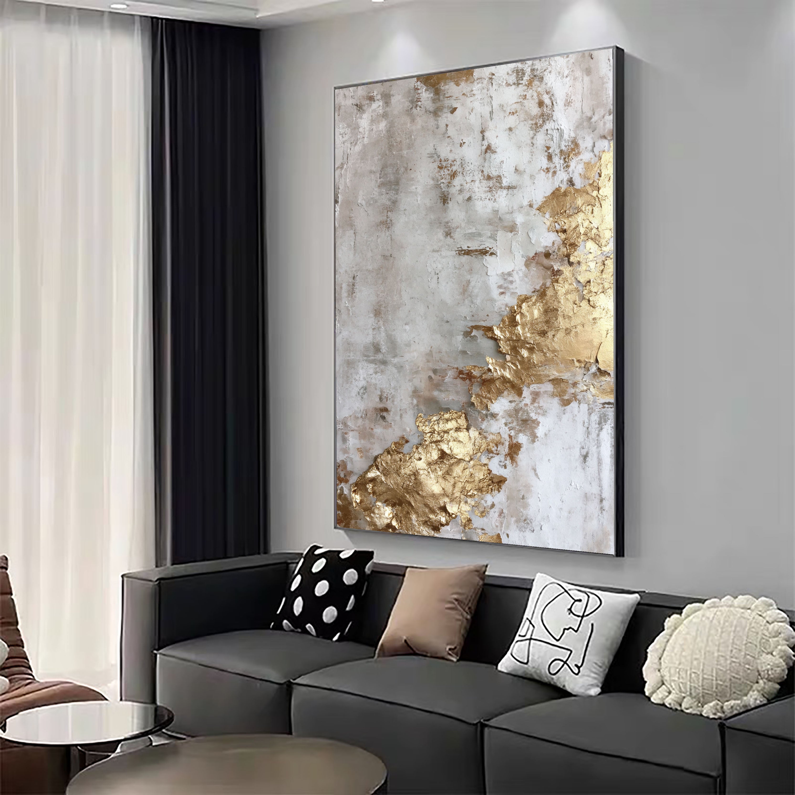Textured Gilded Opulence | Neutral Gleam