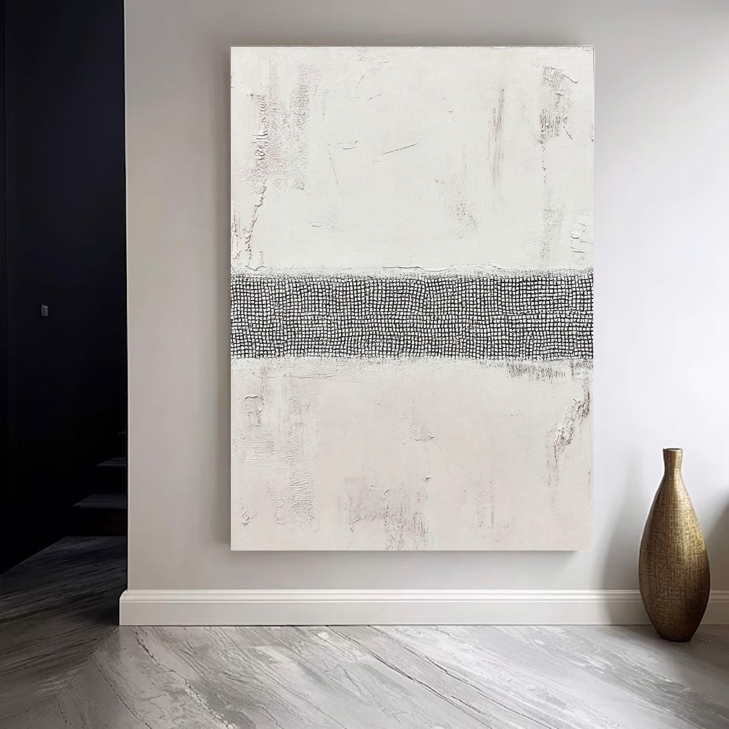 Textured Monochrome Grid | Linear Contrast