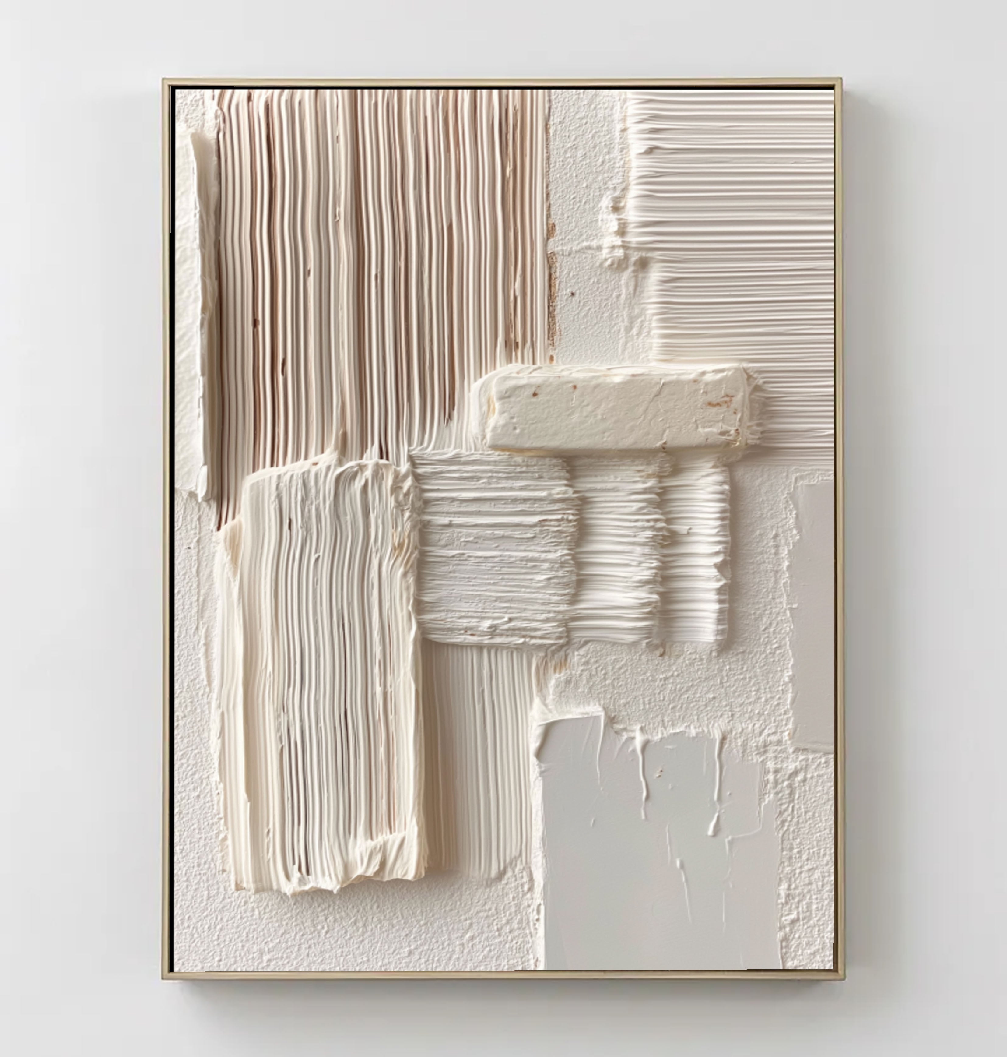 Minimalist Textured Layers | Cream White