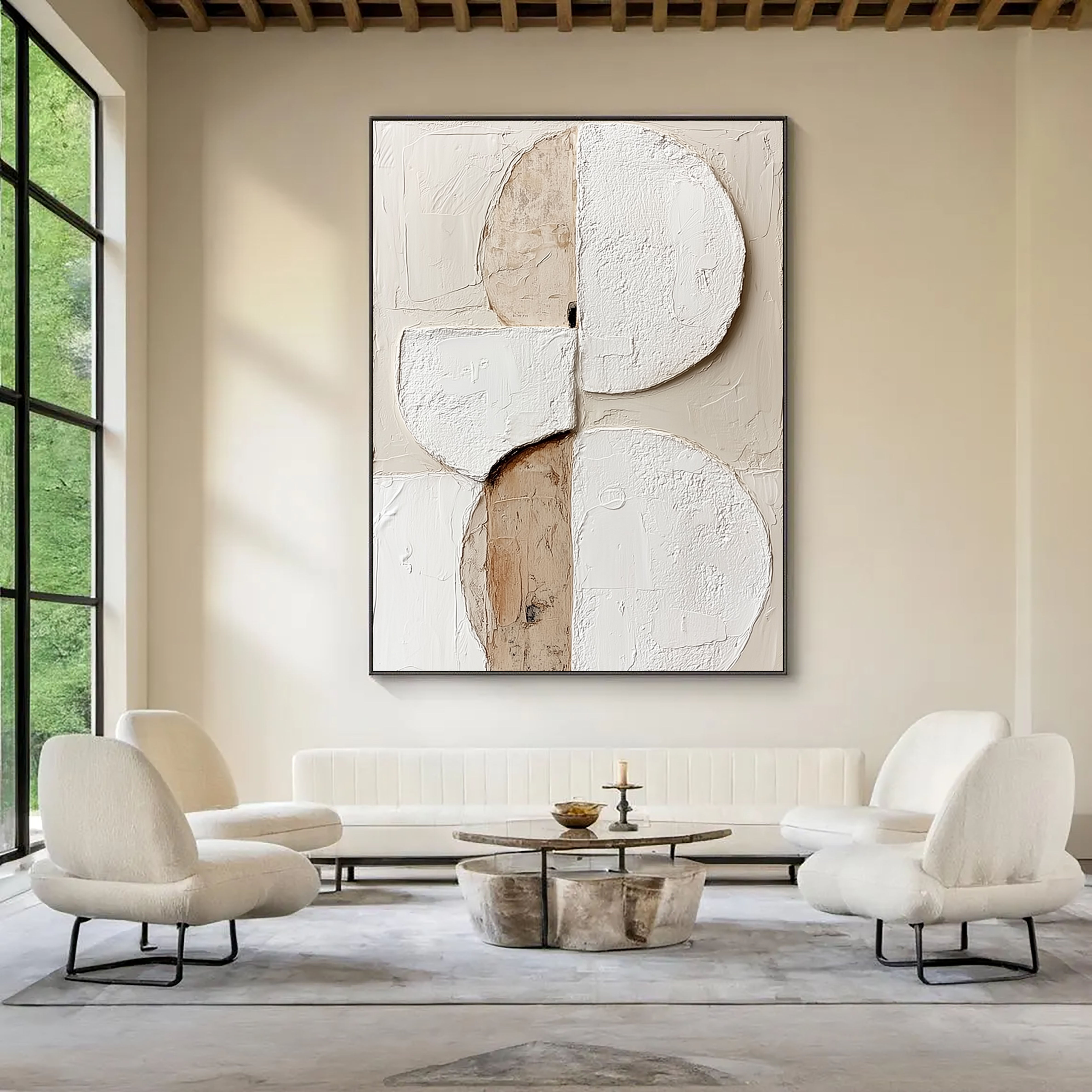 Abstract Geometric Forms | Neutral Tones