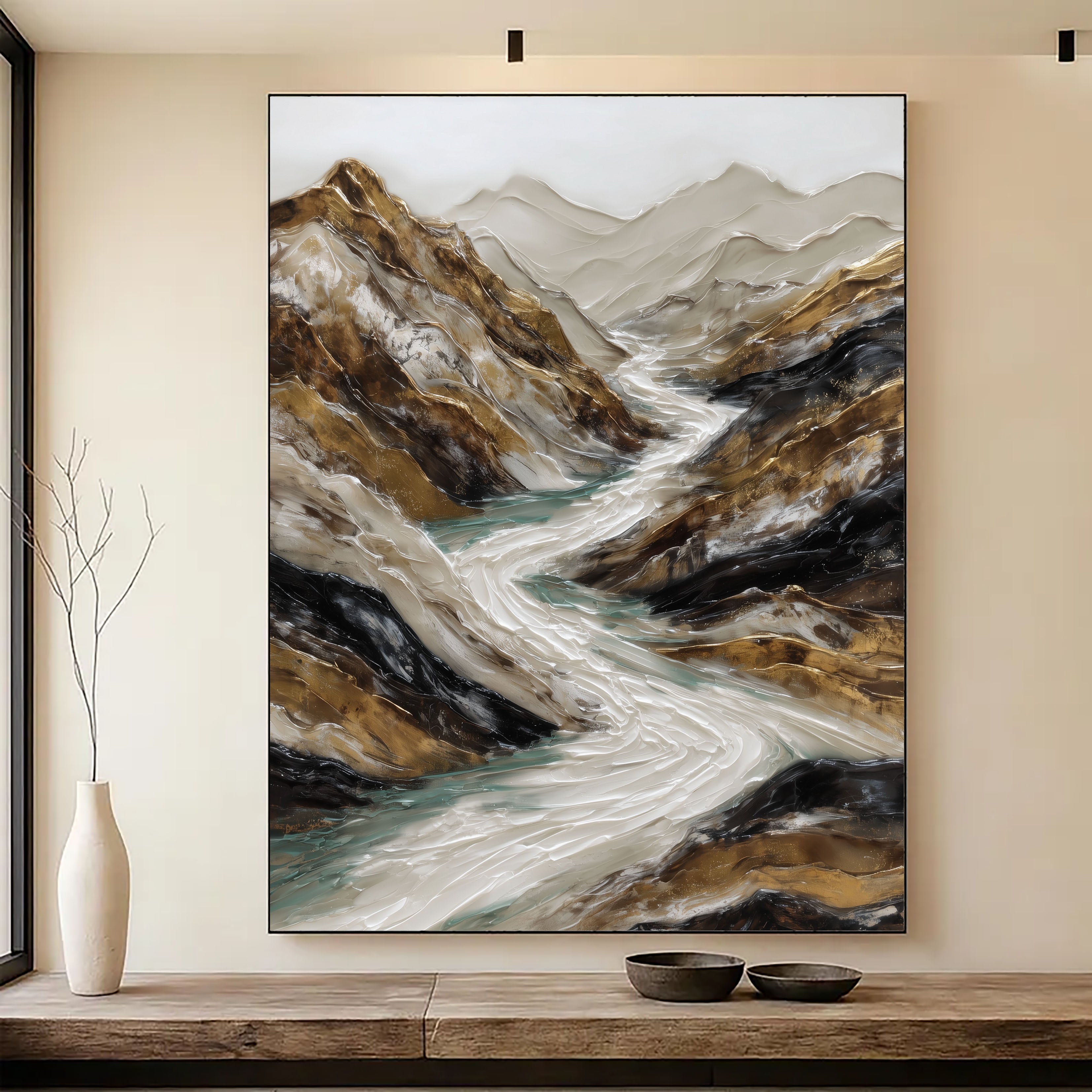 Textured Mountain Opulence | Golden River
