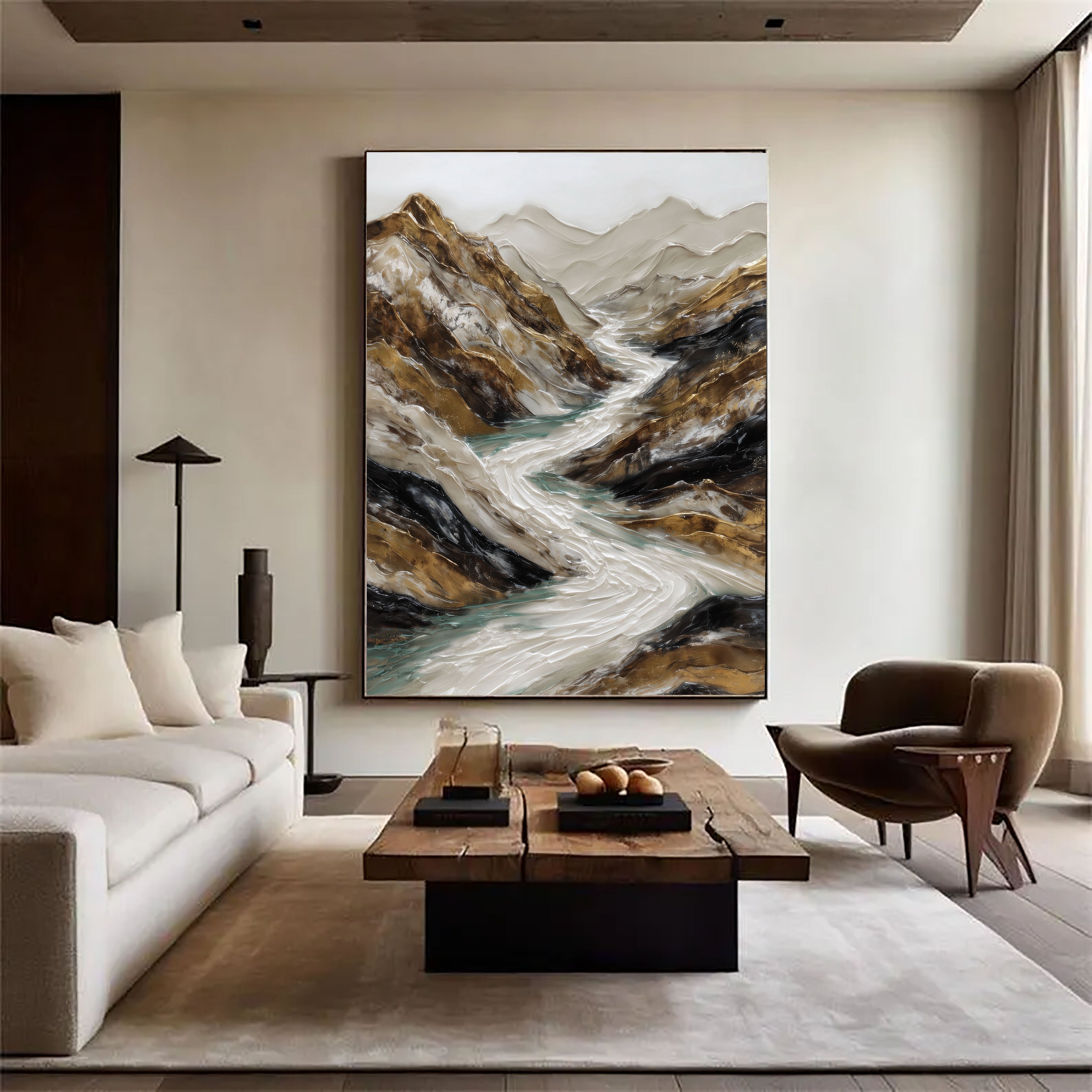 Textured Mountain Opulence | Golden River