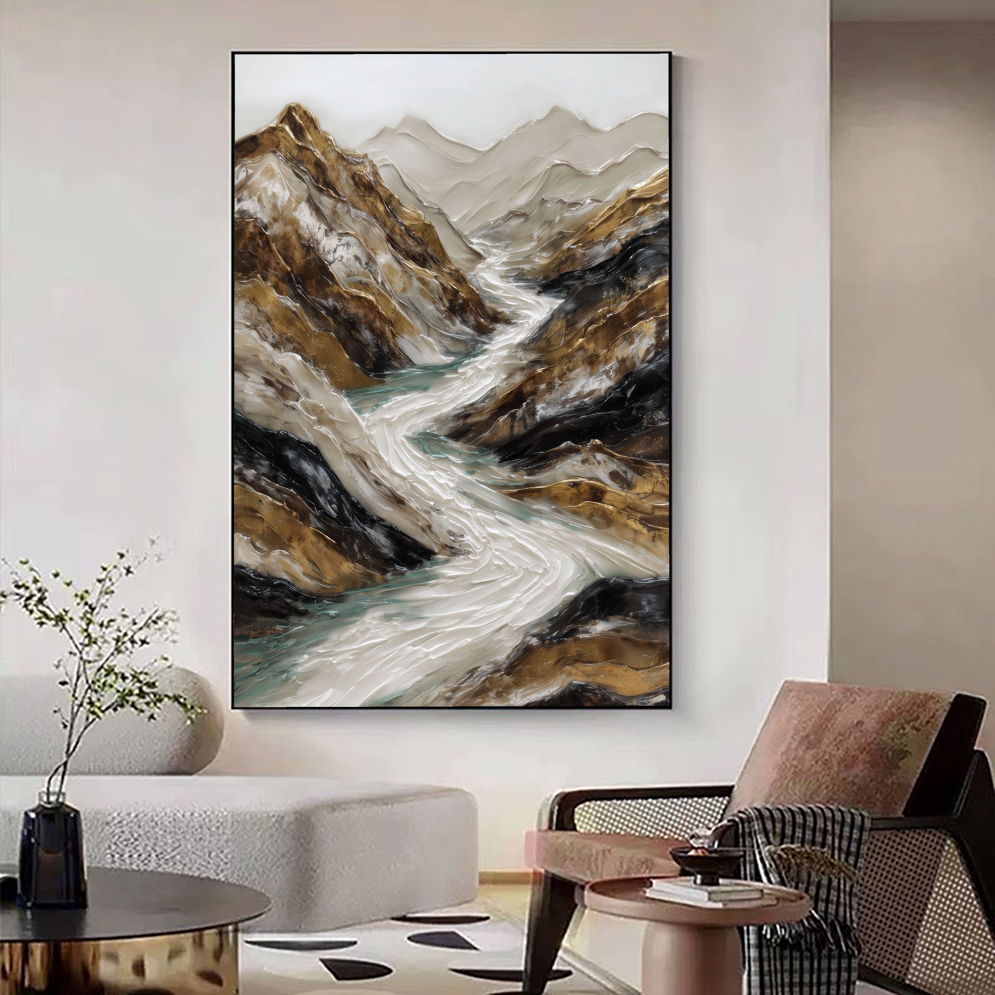 Textured Mountain Opulence | Golden River