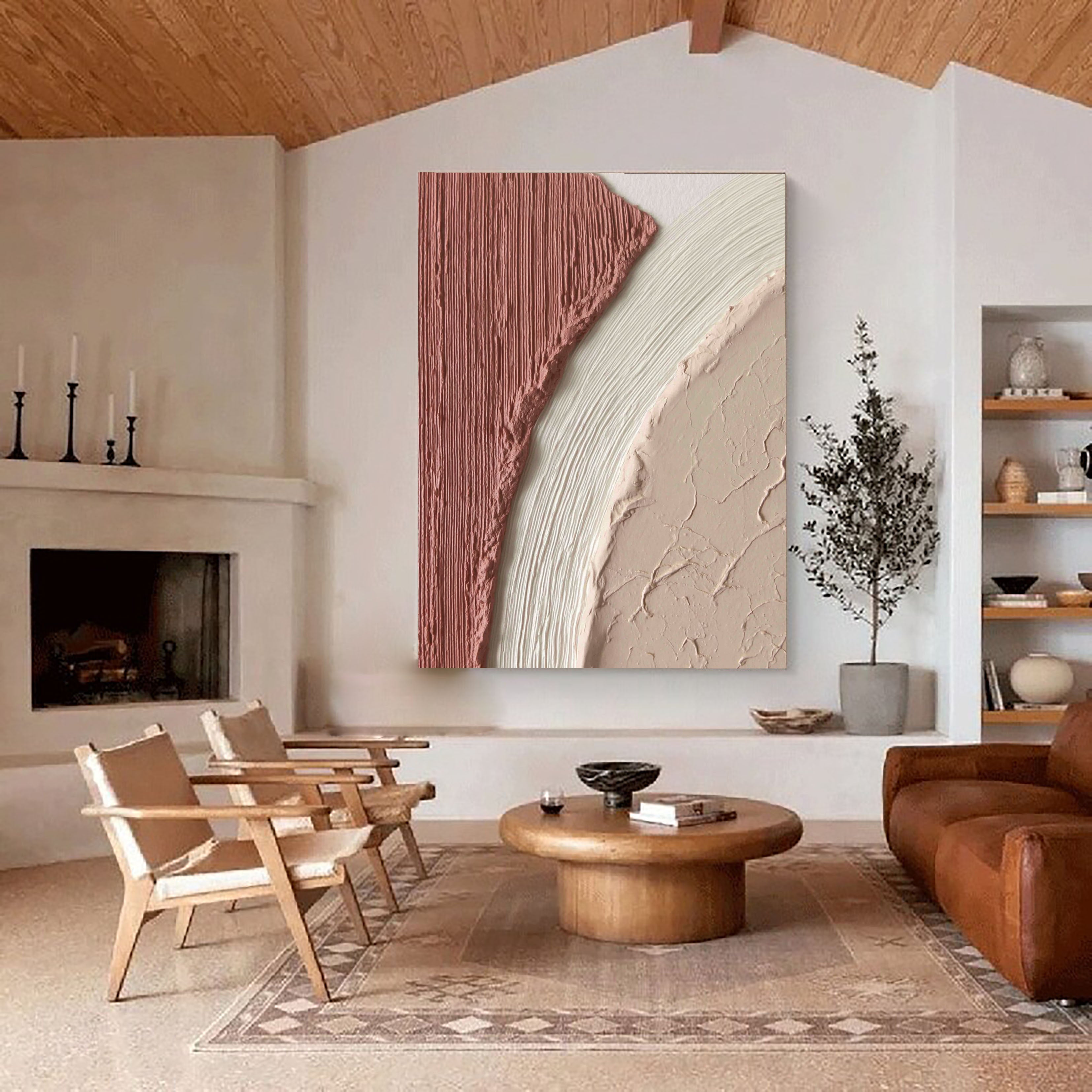 Textured Blush Harmony | Creamy Tones