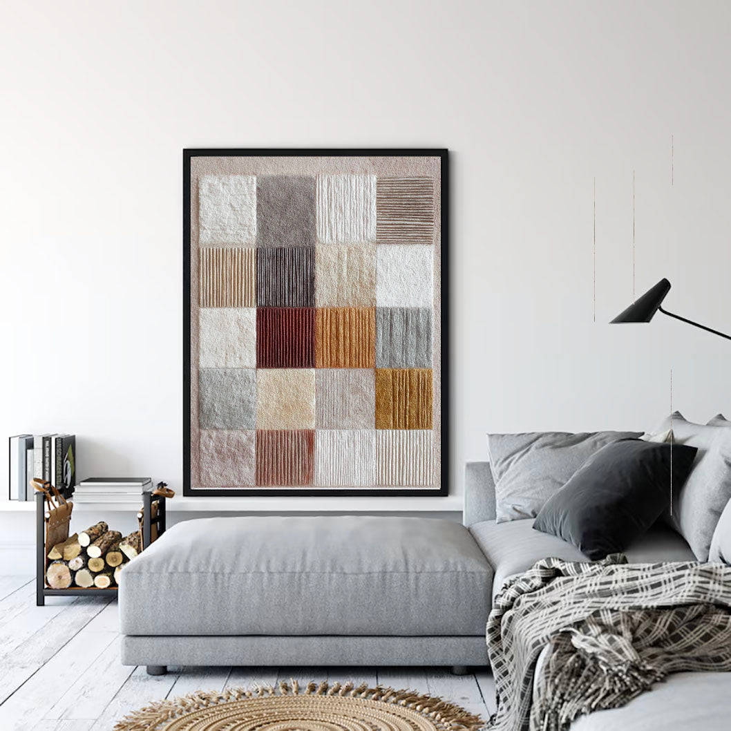 Textured Block Sophistication | Neutral Palette