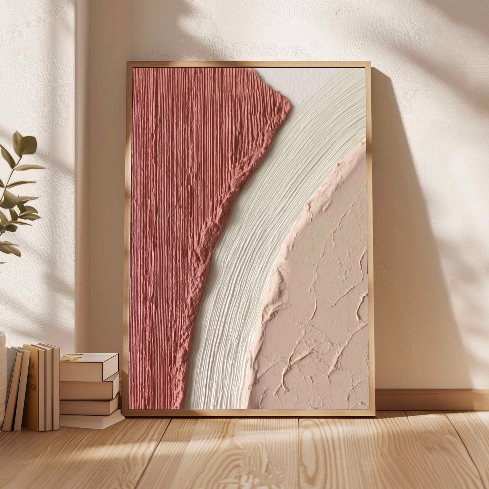 Textured Blush Harmony | Creamy Tones