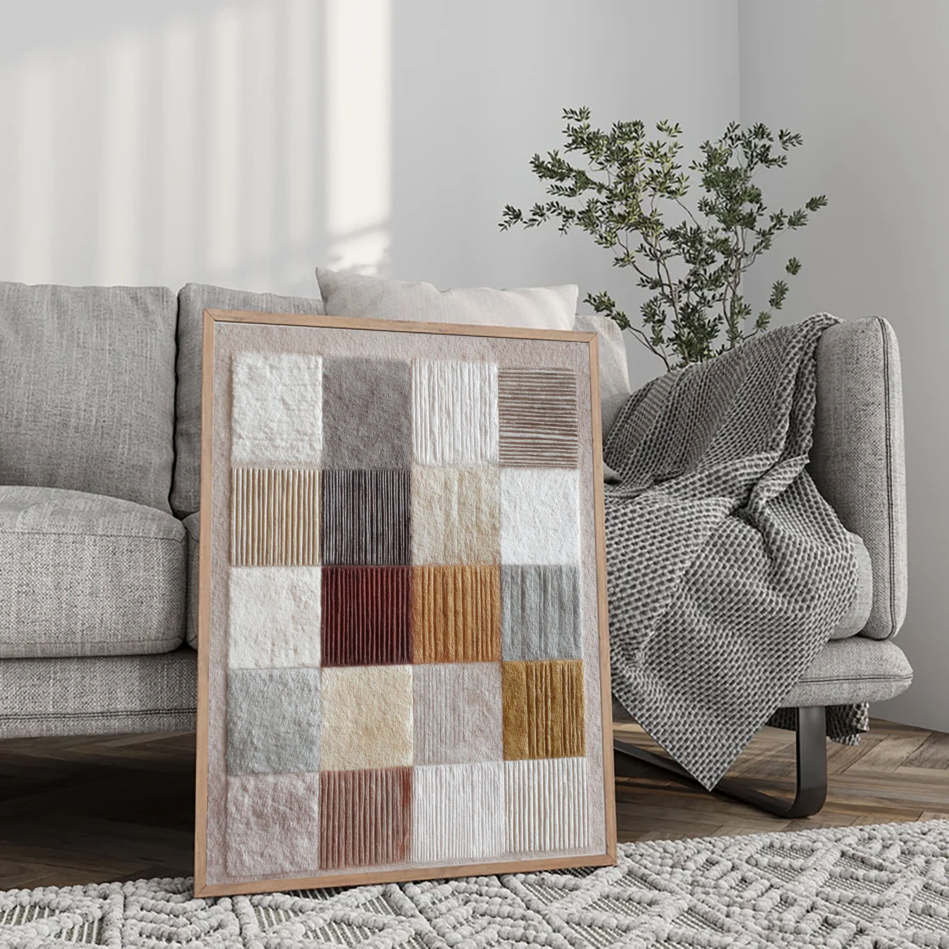 Textured Block Sophistication | Neutral Palette