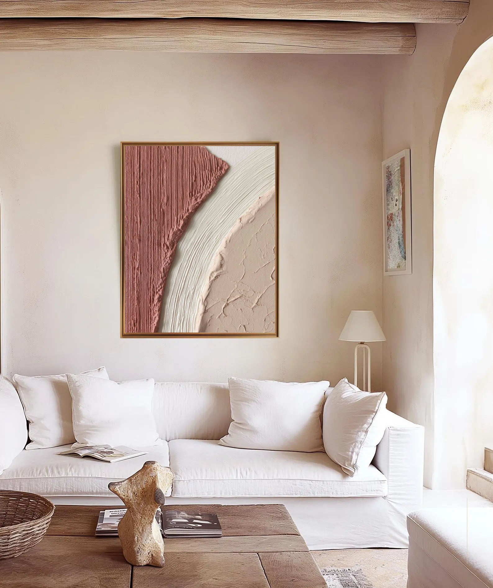 Textured Blush Harmony | Creamy Tones