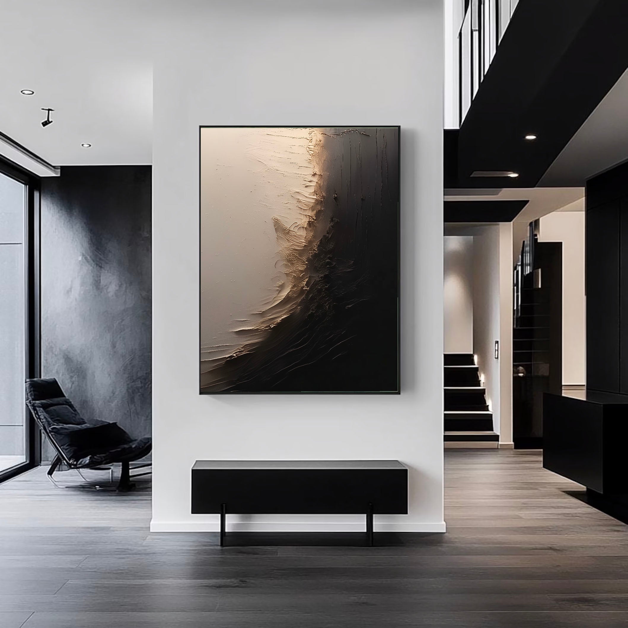 Textured Metallic Drama | Dark Gold