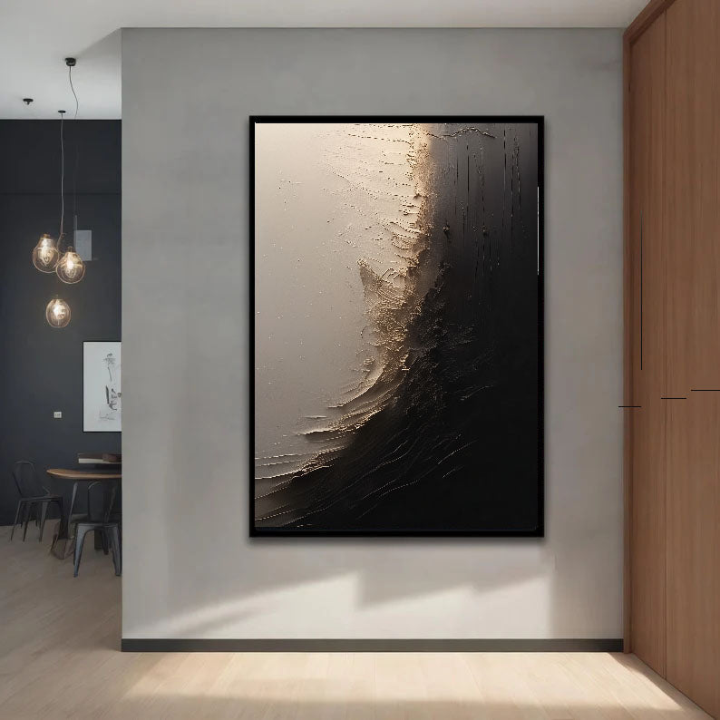 Textured Metallic Drama | Dark Gold