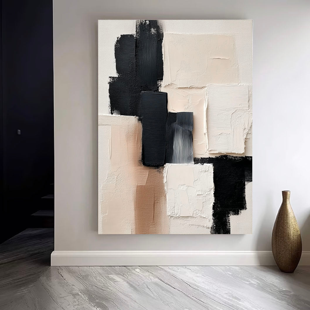 Bold Abstract Geometry | Black White