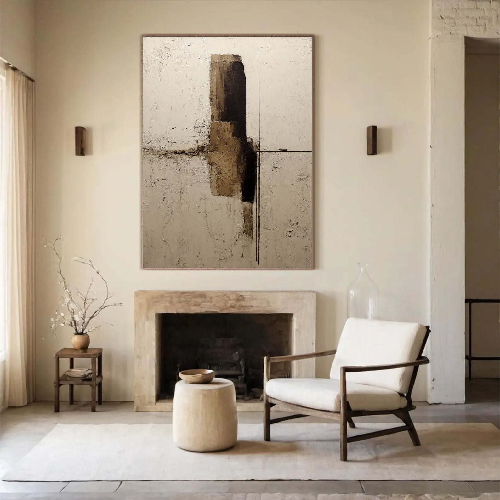 Textured Abstract Structure | Earthy Hues