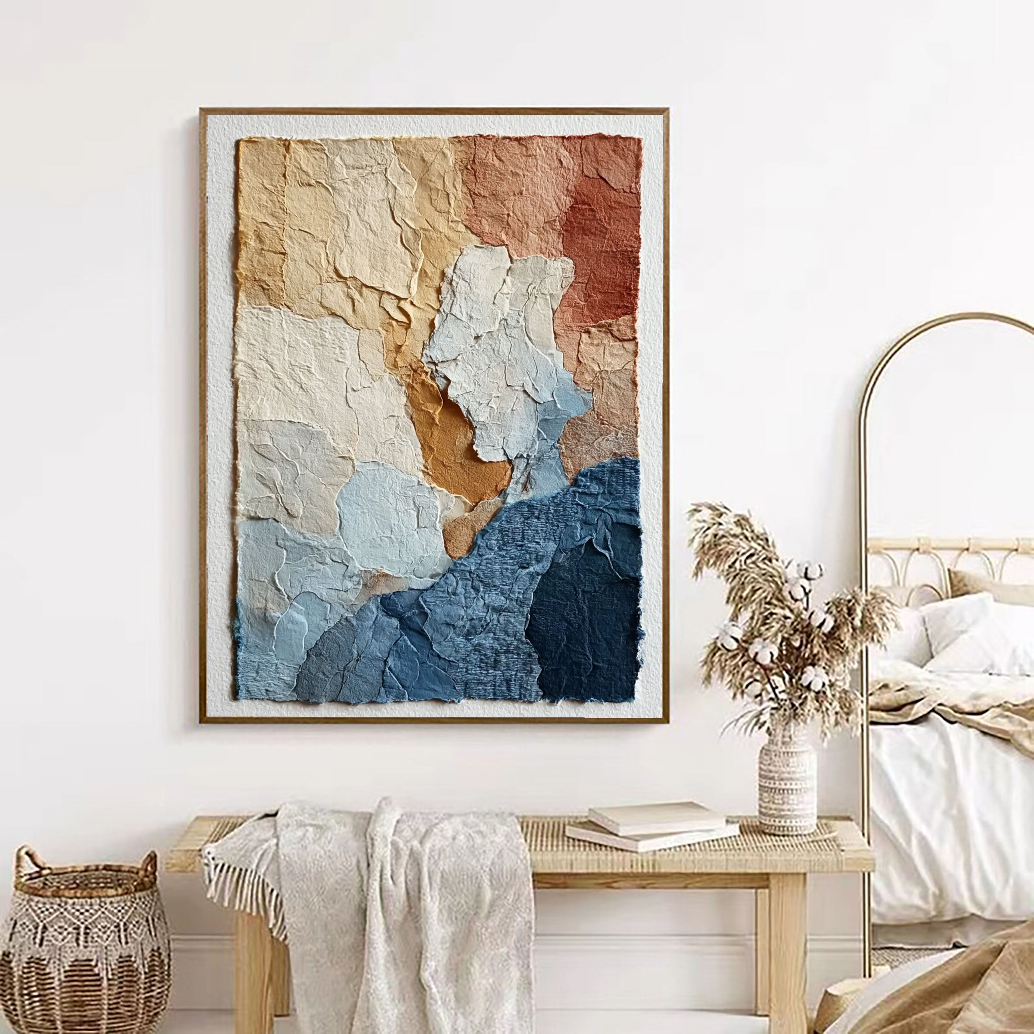 Textured Abstract Layers | Earthy Hues