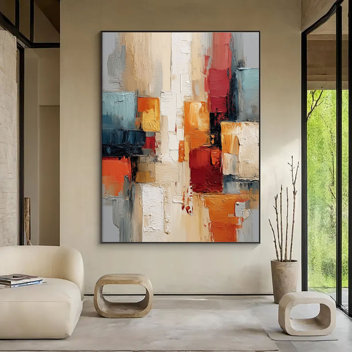 Vibrant Abstract Geometry | Warm Hues
