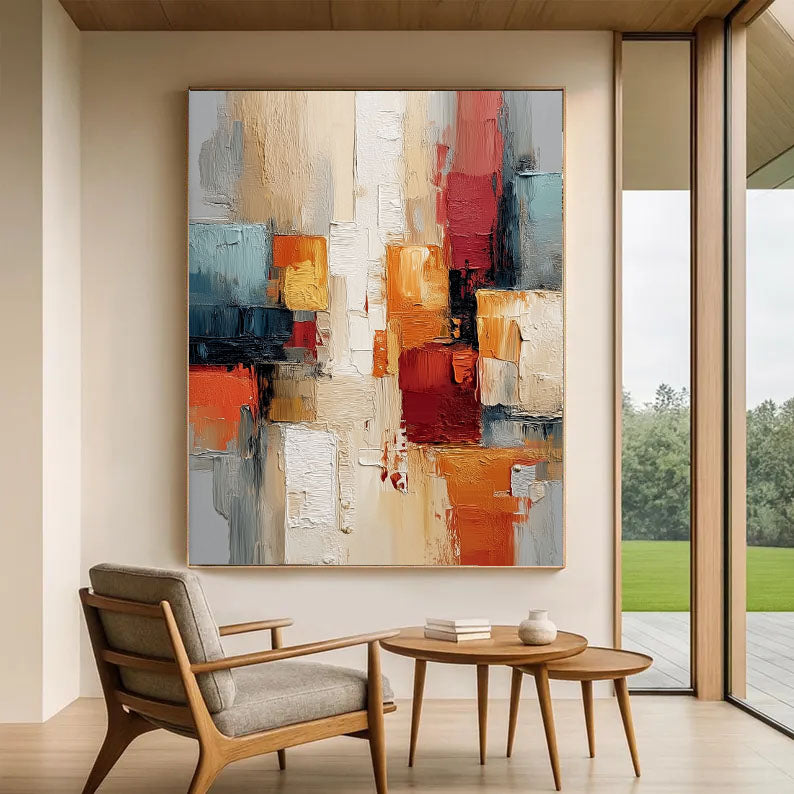 Vibrant Abstract Geometry | Warm Hues