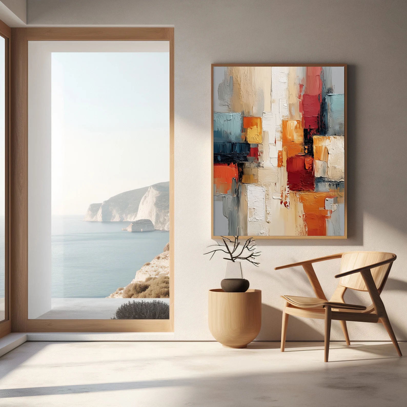 Vibrant Abstract Geometry | Warm Hues